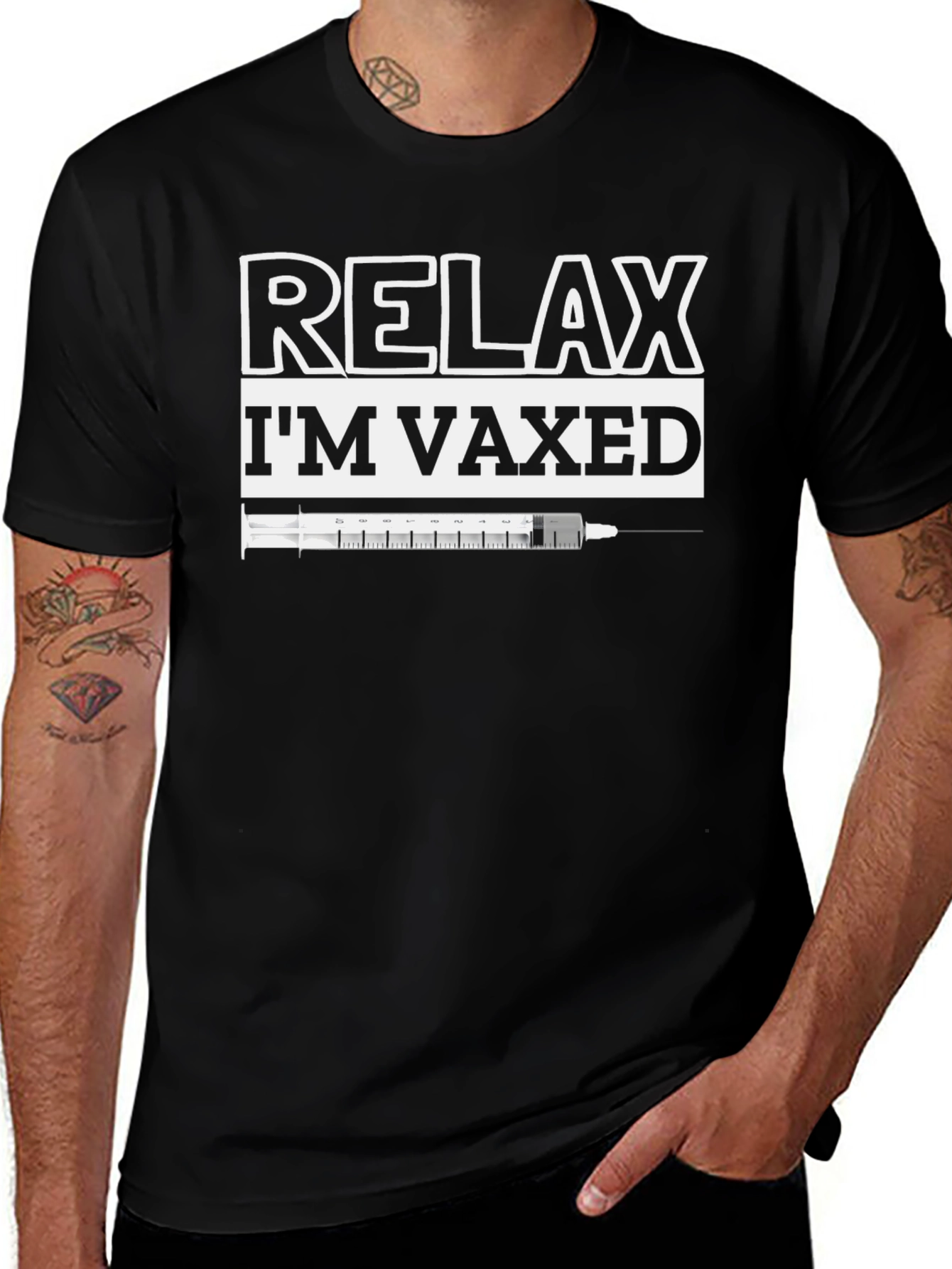 Variant 22 of Relax I'm Vaxed T-Shirt