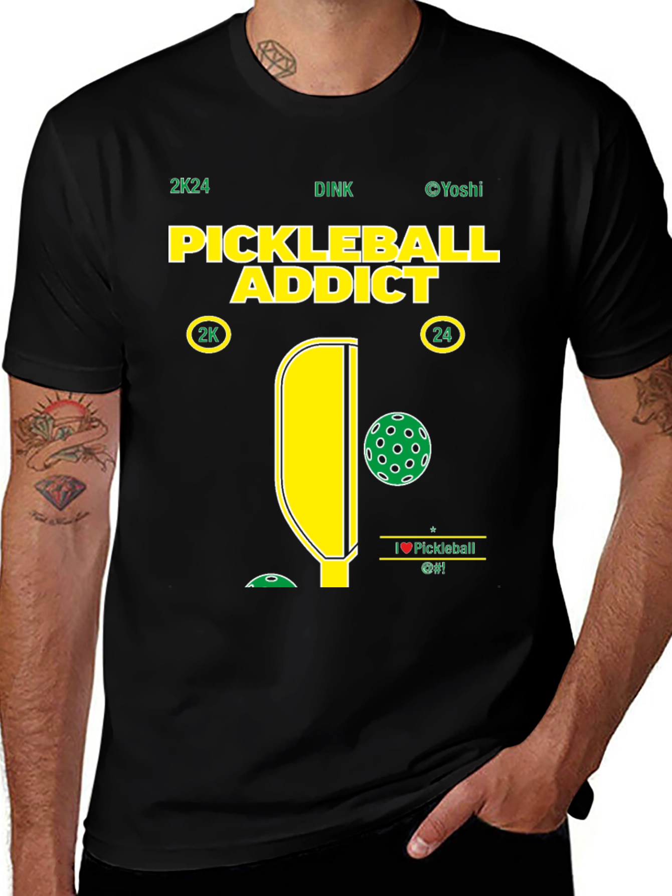 Variant 13 of Pickleball Addict T-Shirt