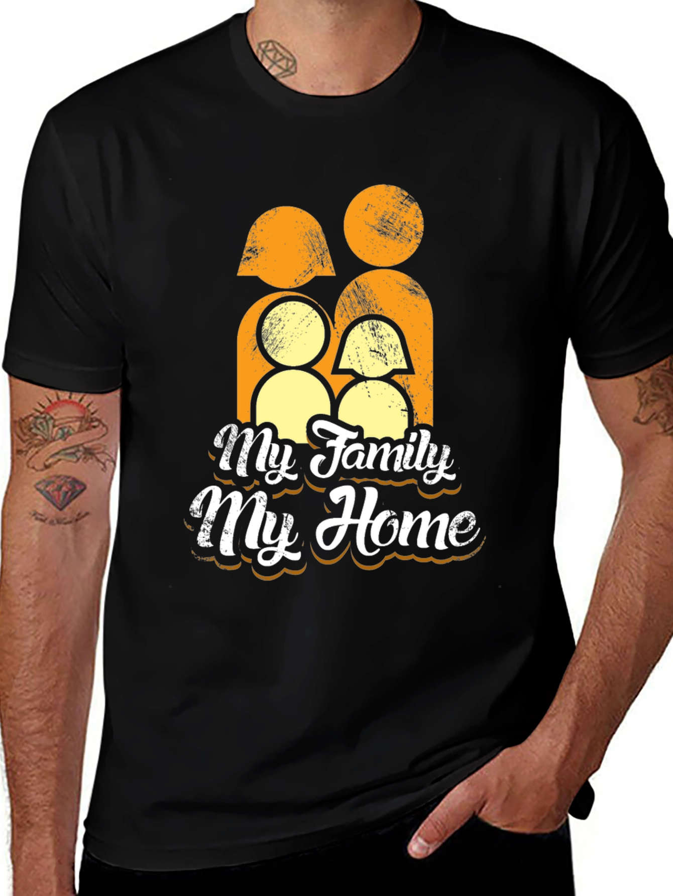 Variant 5 of Family Home Graphic Tee - Stylish Casual Wear