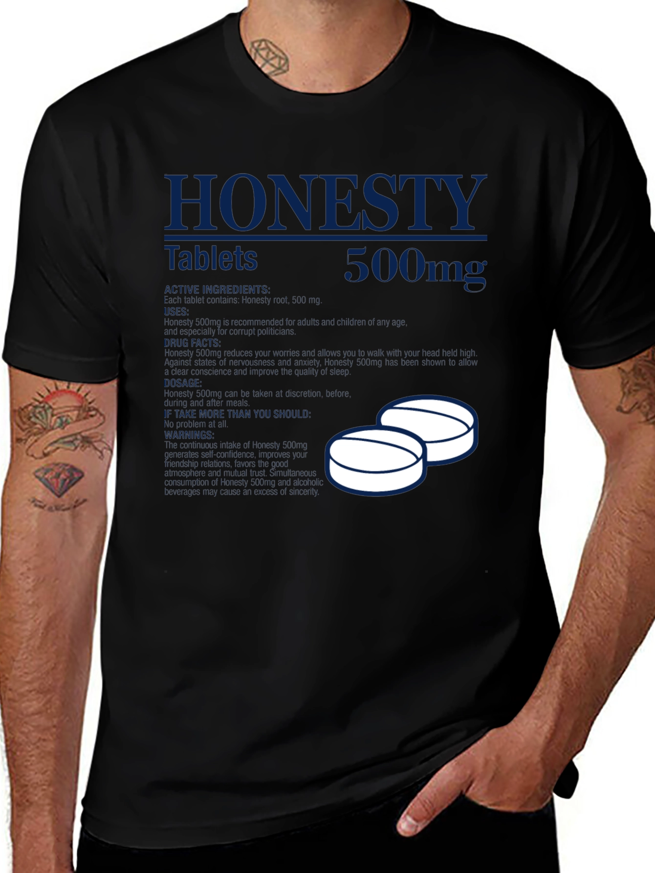 Honesty Tablets Novelty T-Shirt