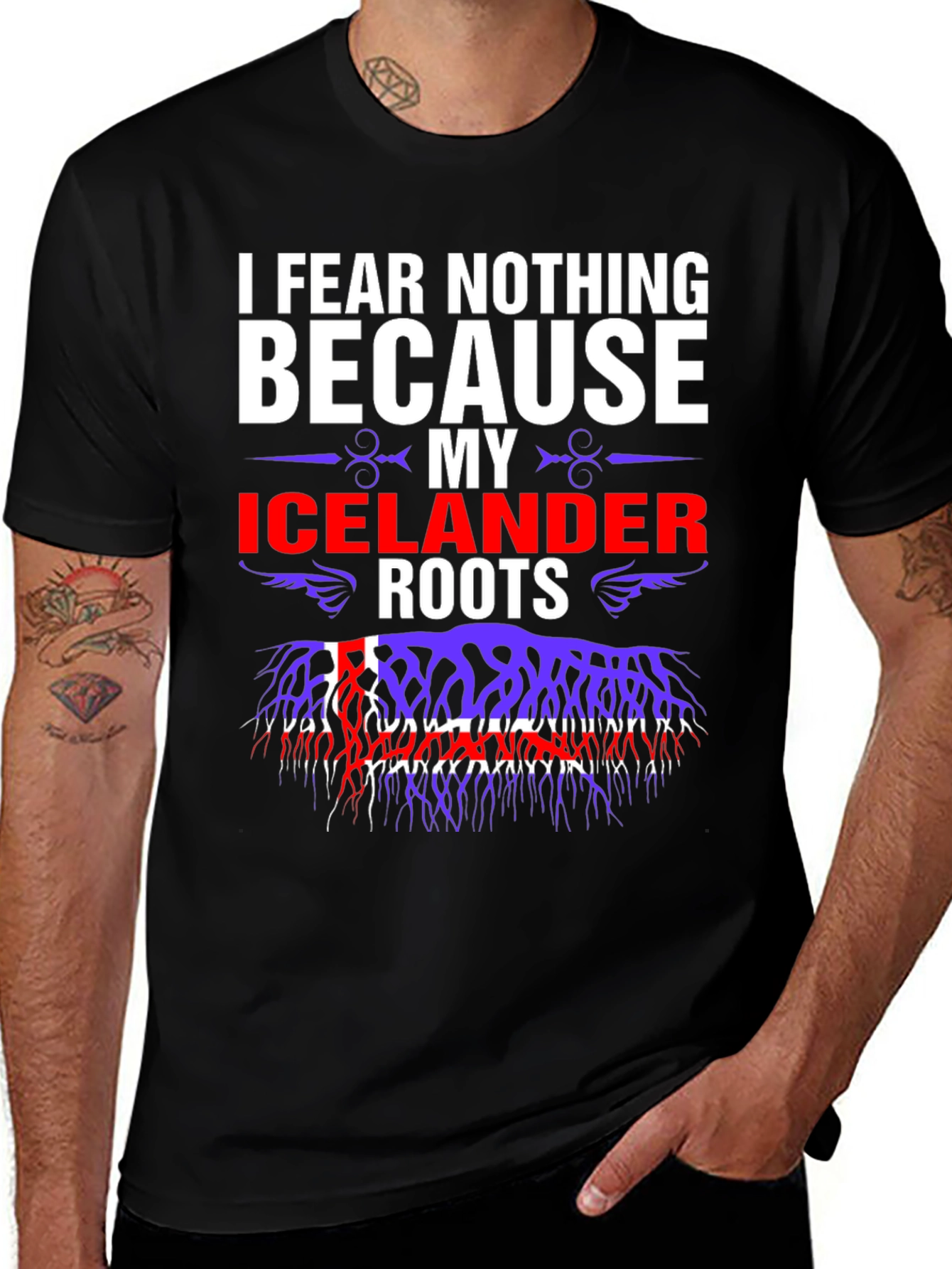 I Fear Nothing Icelandic Roots Graphic T-Shirt