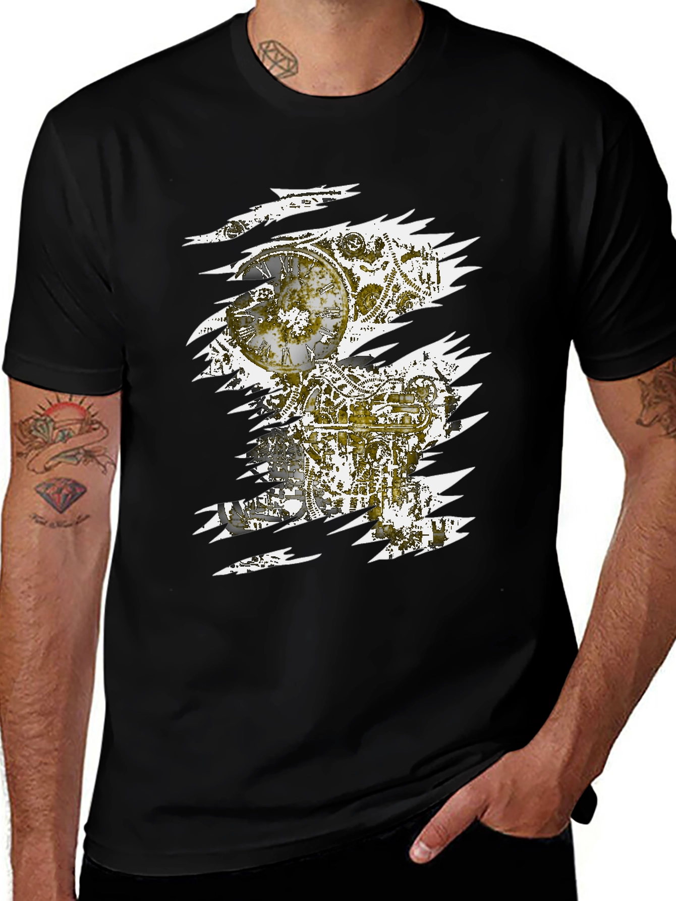 Variant 28 of Steampunk Clockwork T-Shirt
