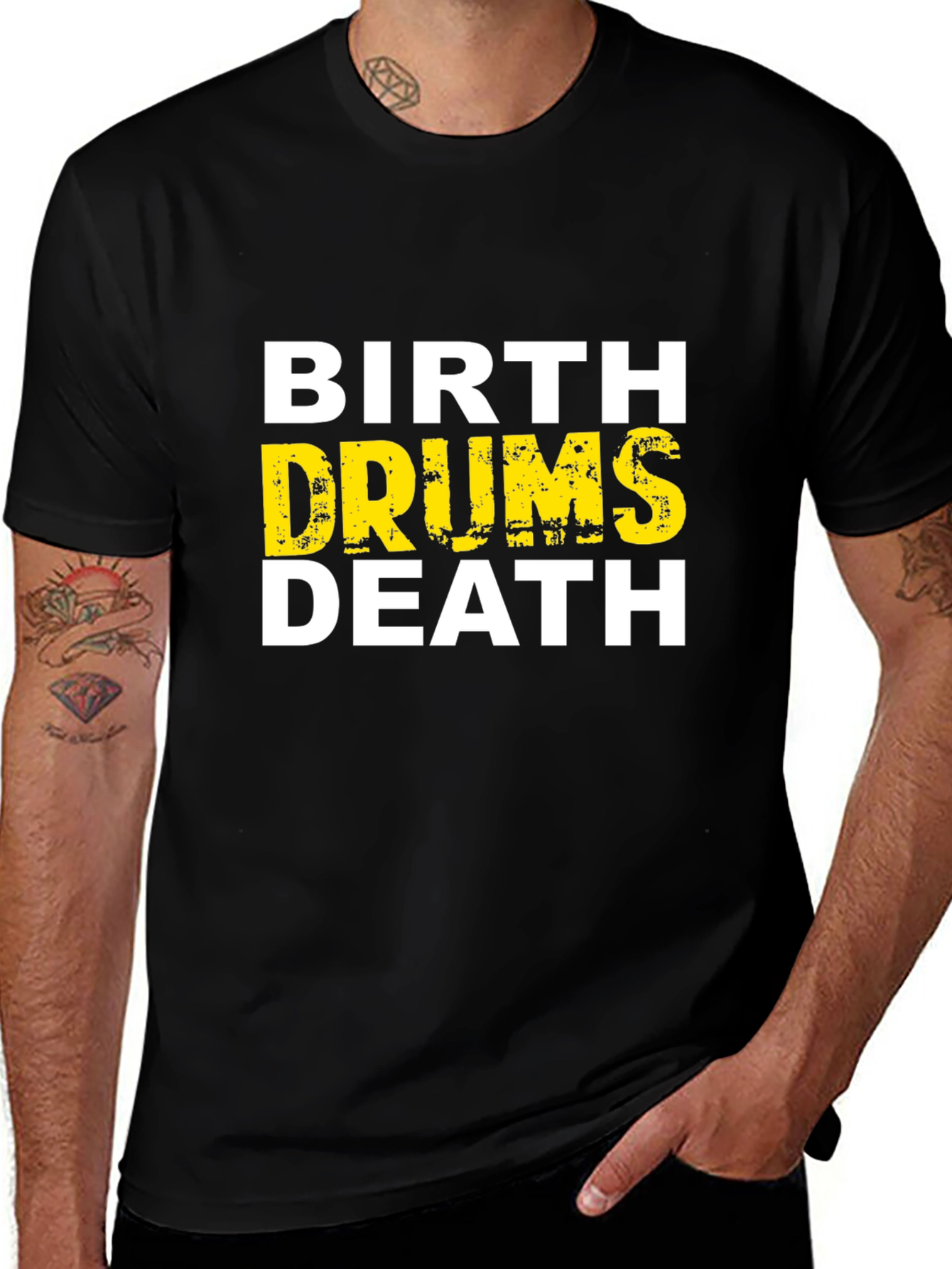 Variant 21 of Birth Drums Death Graphic Tee