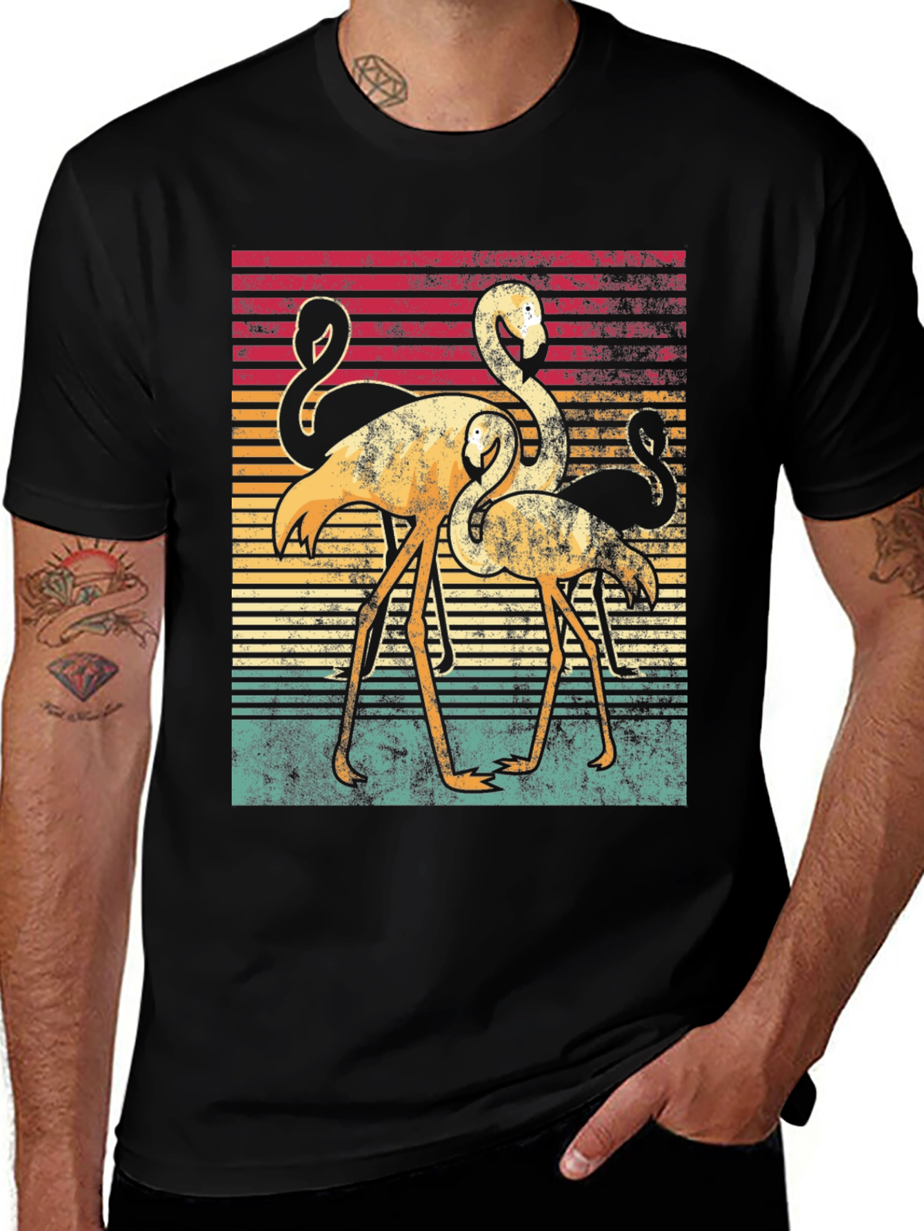 Variant 15 of Retro Flamingo T-Shirt