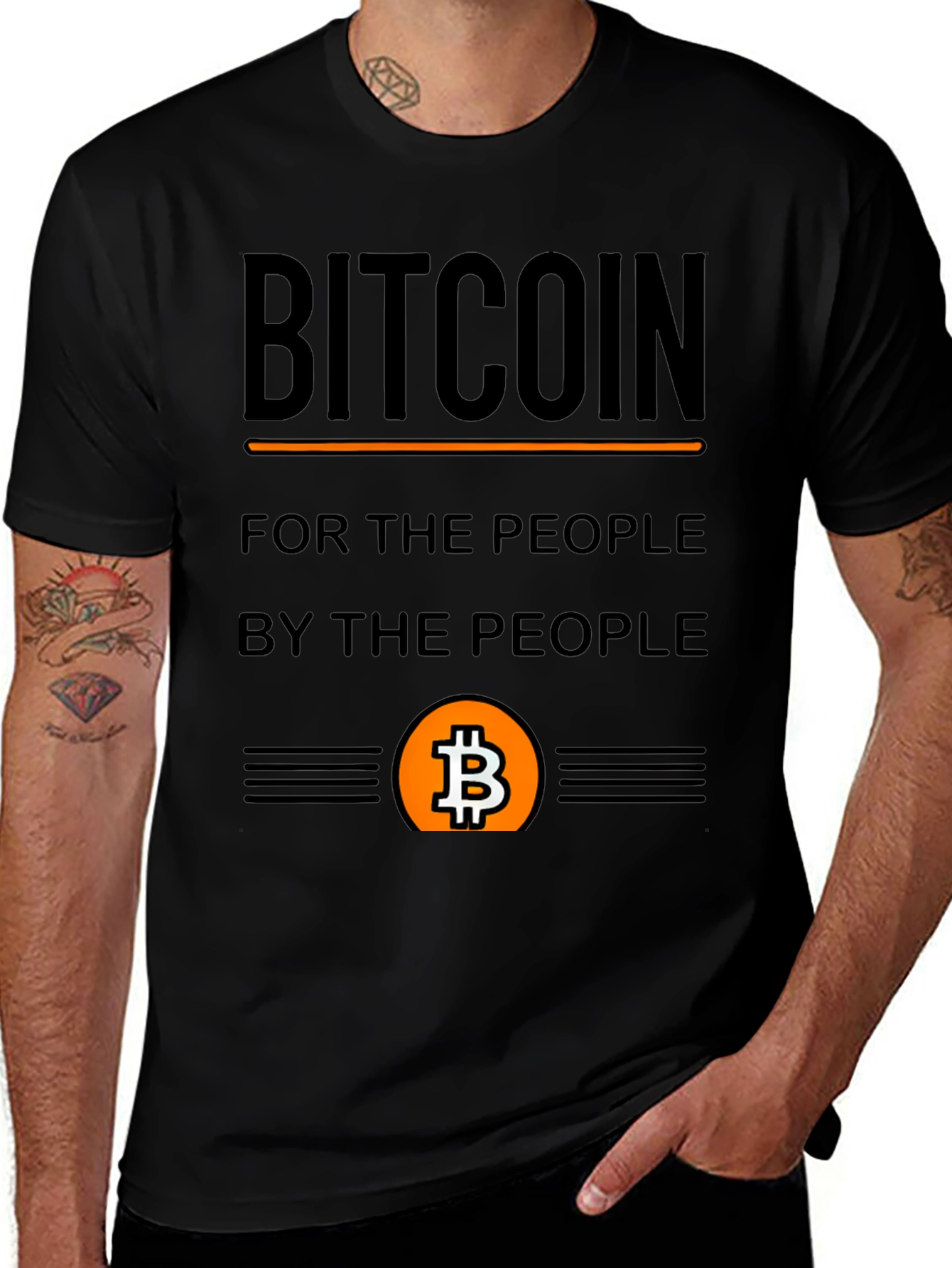 Bitcoin For The People T-Shirt Crypto Tee