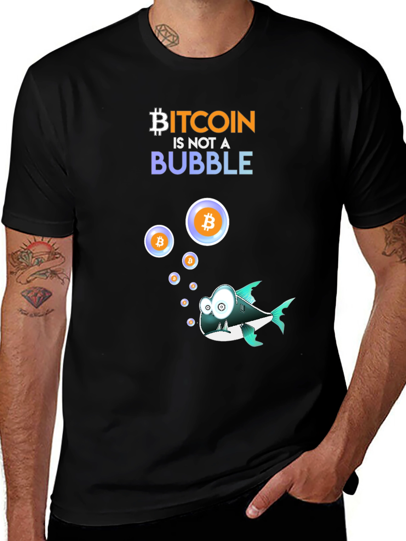 Variant 25 of Bitcoin Bubble T-Shirt - Crypto Investor Tee