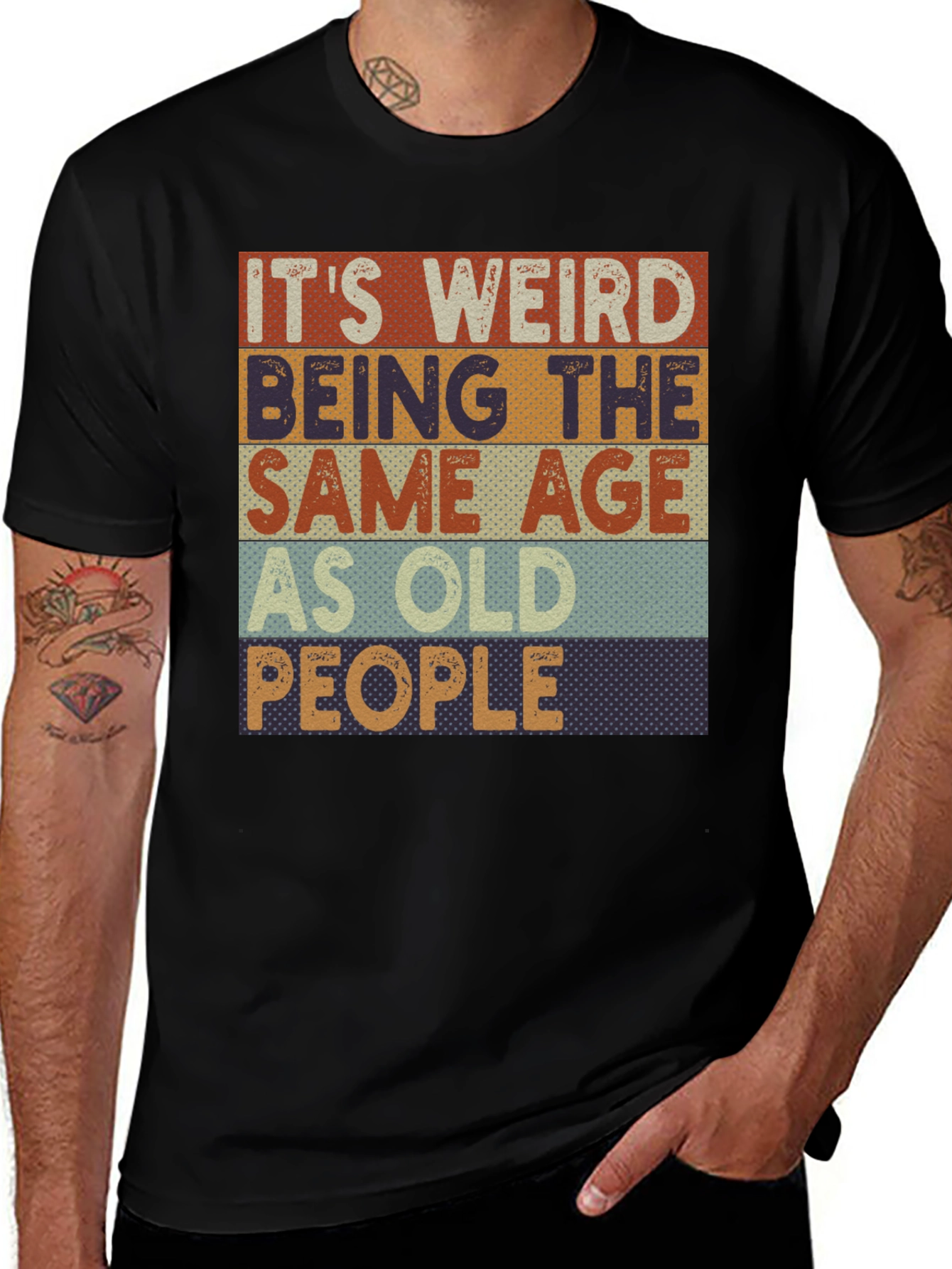 Variant 17 of Funny "Old People" Graphic Tee