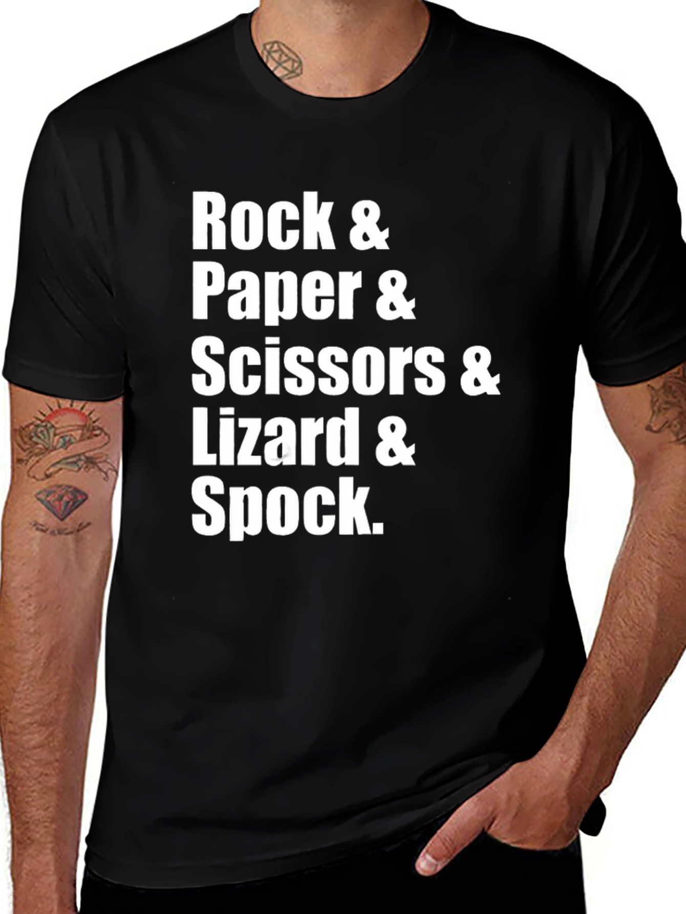 Variant 17 of Rock Paper Scissors Lizard Spock T-Shirt
