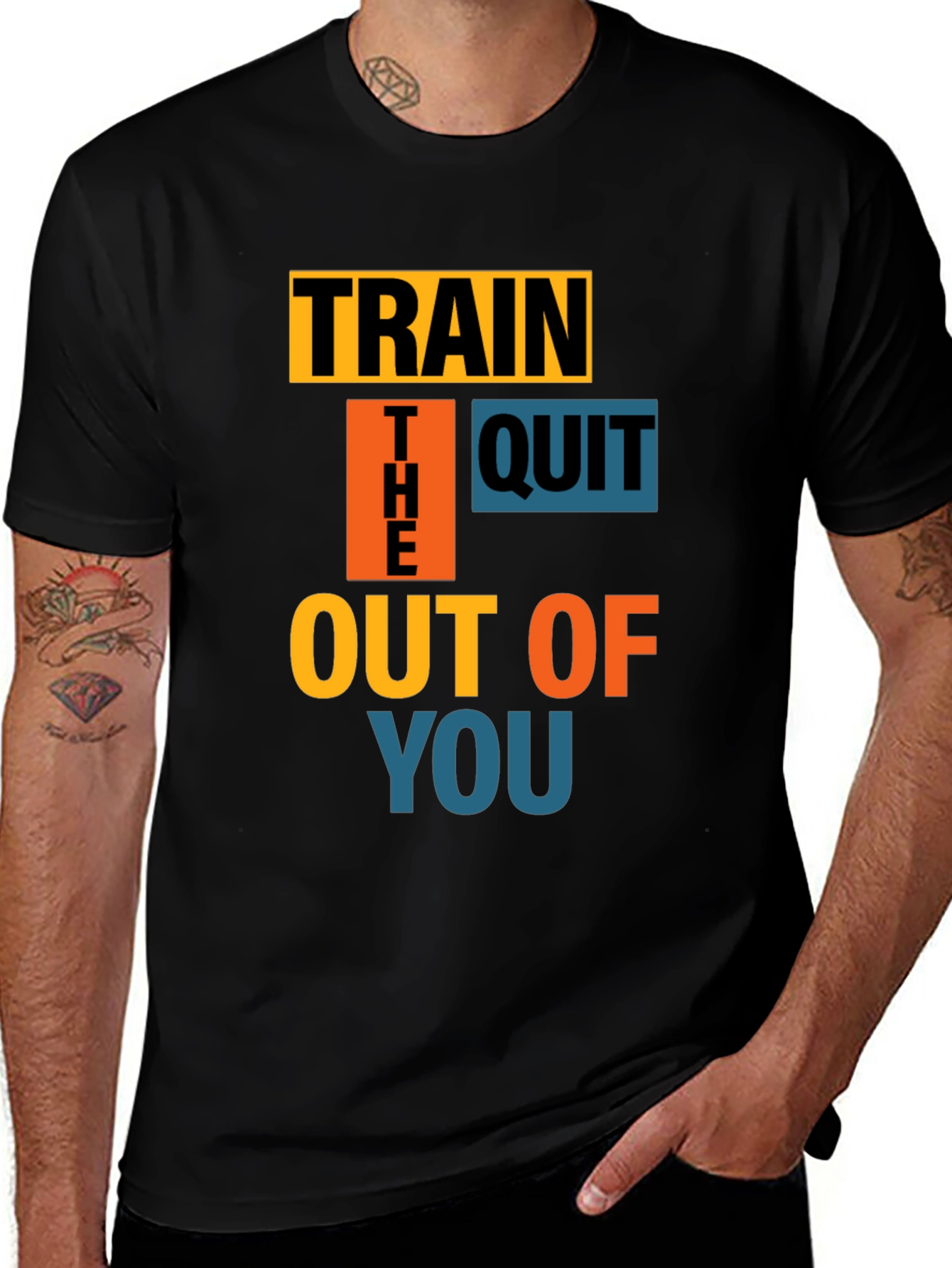 Motivational Workout T-Shirt - Train the Quit Out of You