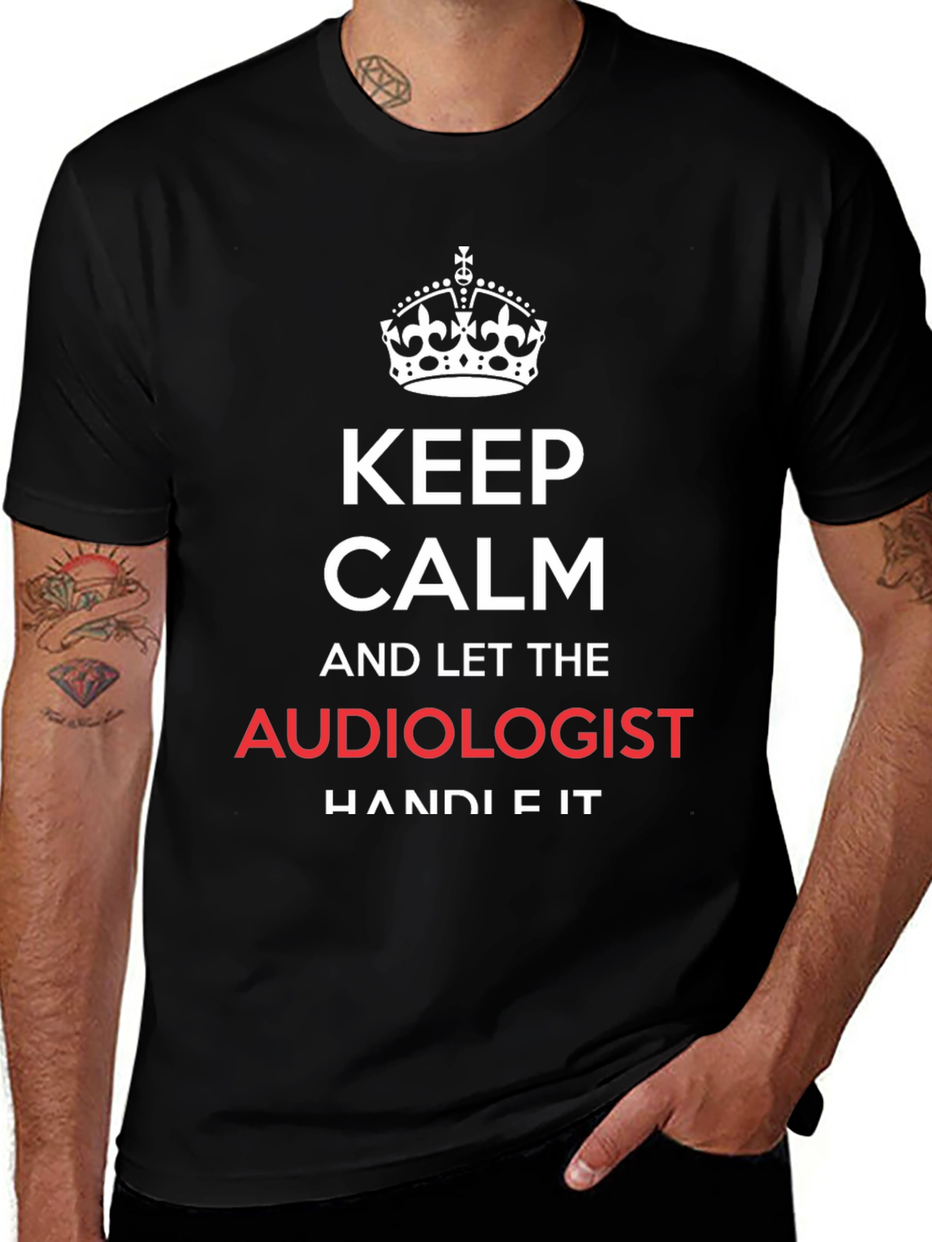 Keep Calm Audiologist T-Shirt, Funny Audiology Tee