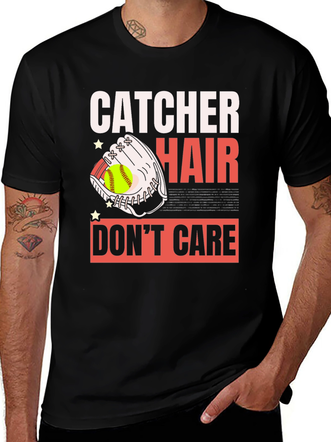 Catcher Hair Don't Care Graphic T-Shirt