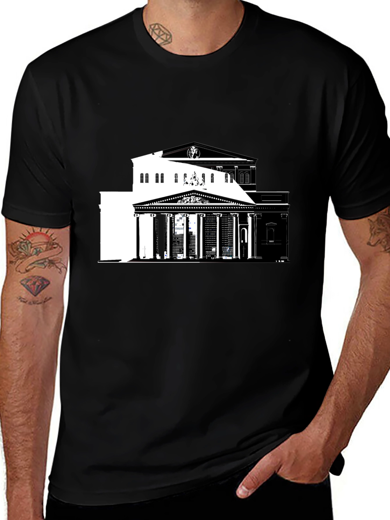 Variant 6 of Architectural Graphic Tee - Bold Statement