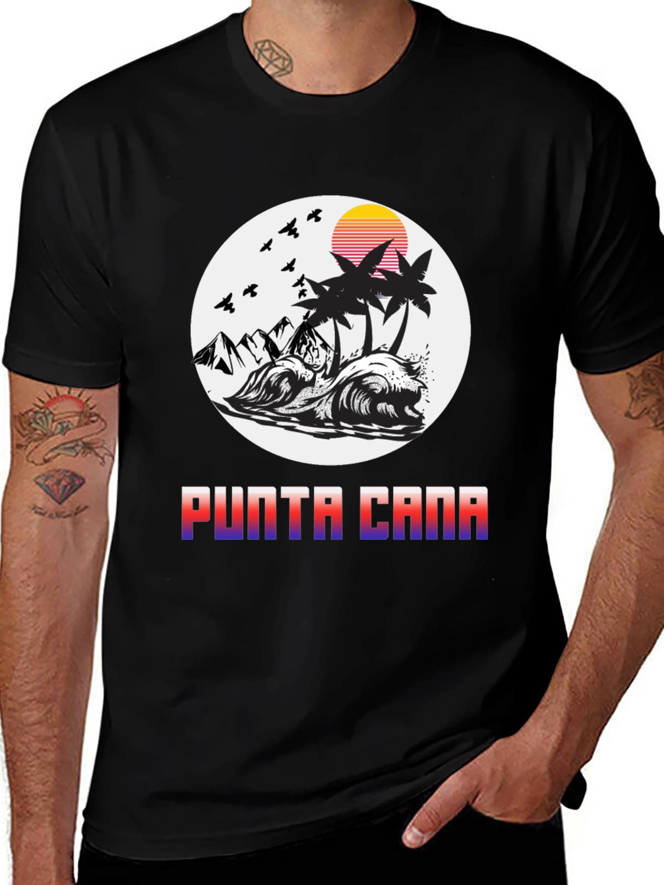 Punta Cana Tropical Graphic T-Shirt