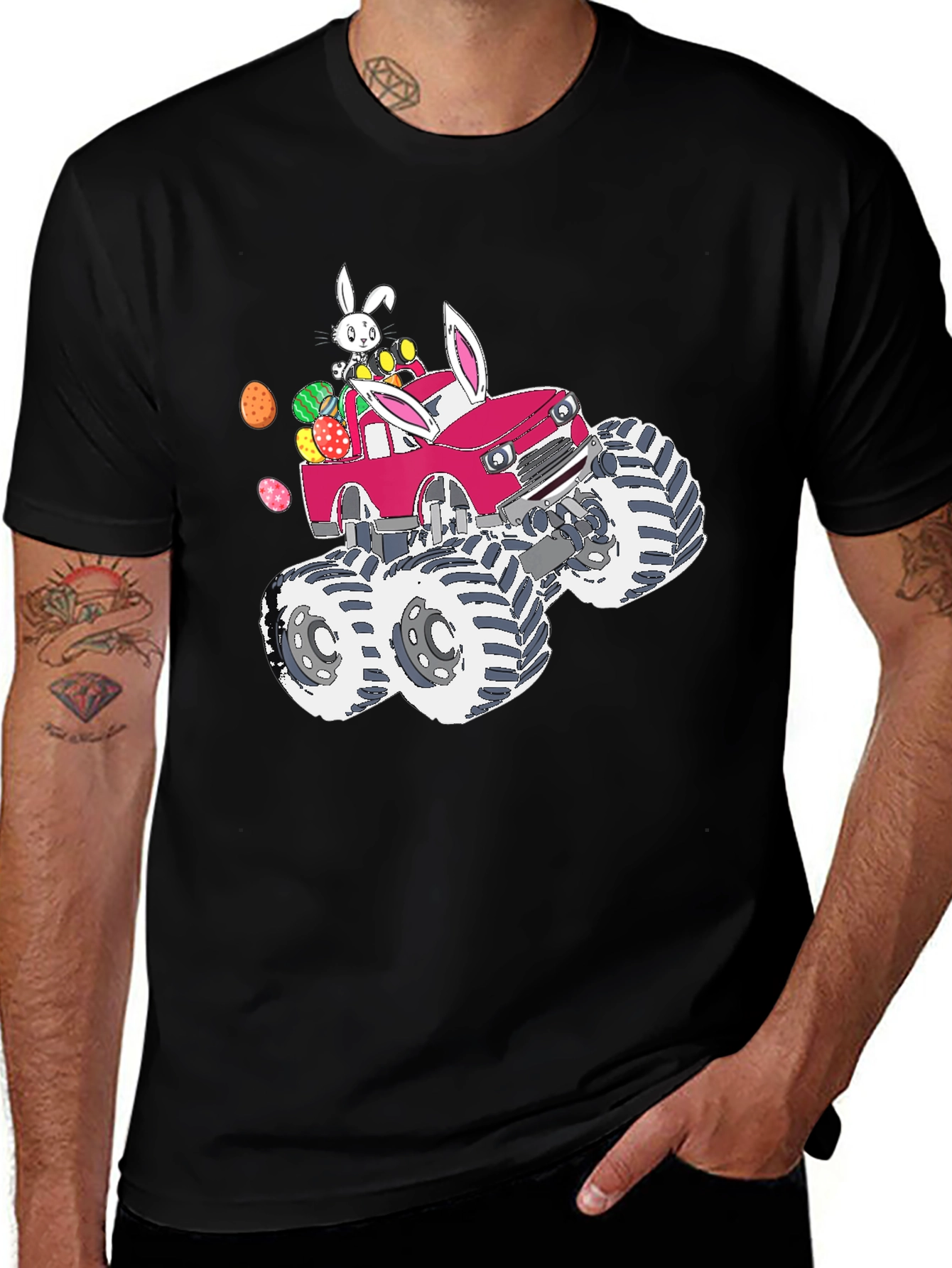 Variant 20 of Easter Bunny Monster Truck T-Shirt
