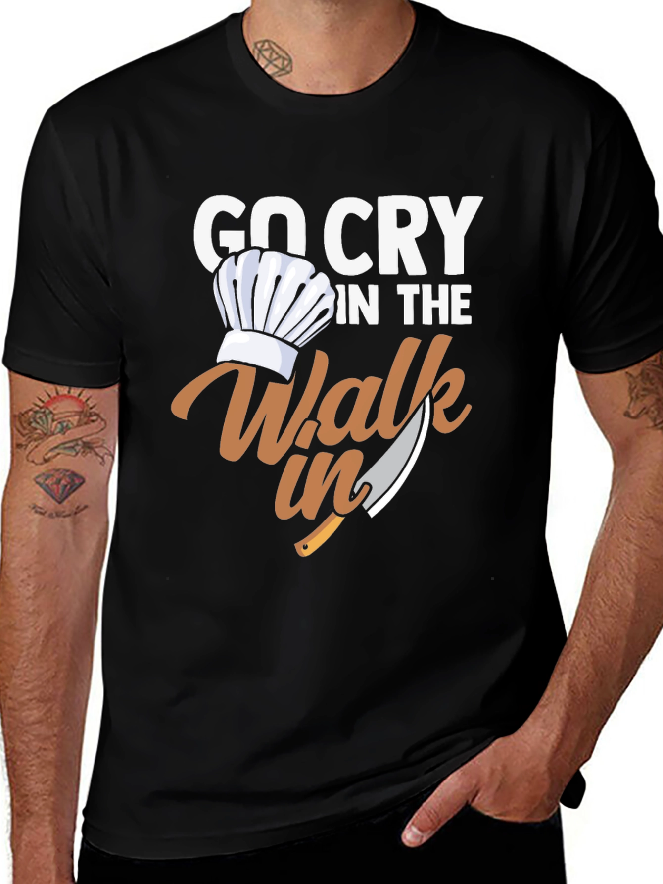 Go Cry in the Walk-In Chef T-Shirt