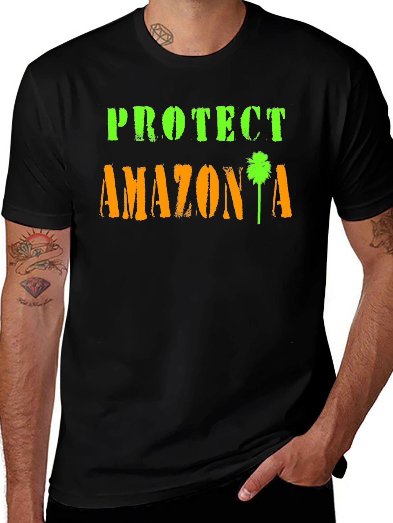 Protect Amazonia Graphic T-Shirt - Black