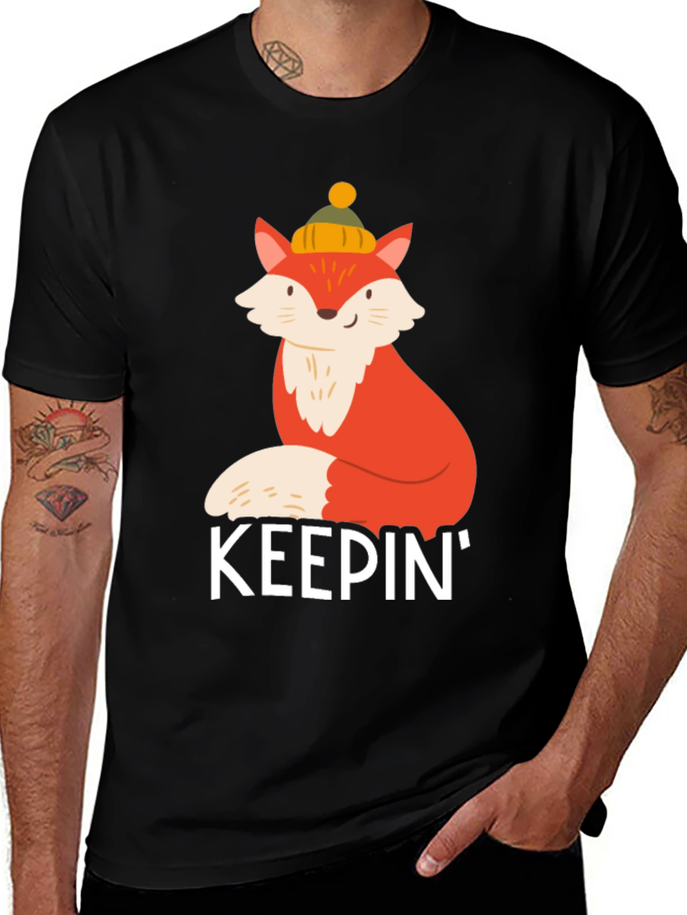 Variant 5 of Keepin' It Cute Fox Graphic T-Shirt