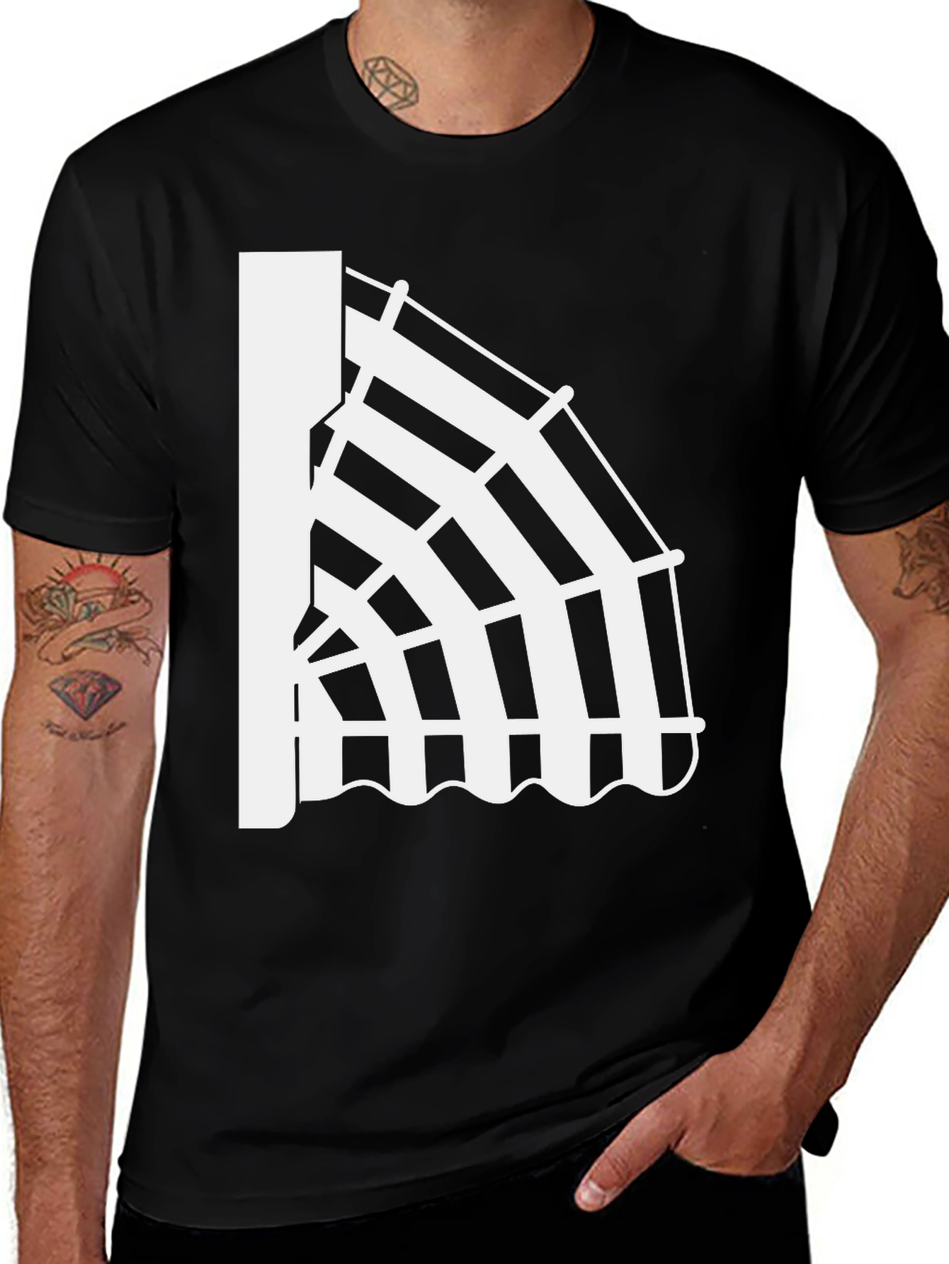 Variant 27 of Abstract Archway Graphic T-Shirt