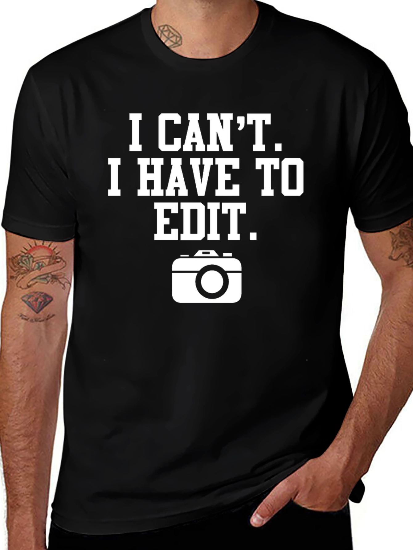 Variant 20 of I Can't I Have To Edit Graphic T-Shirt