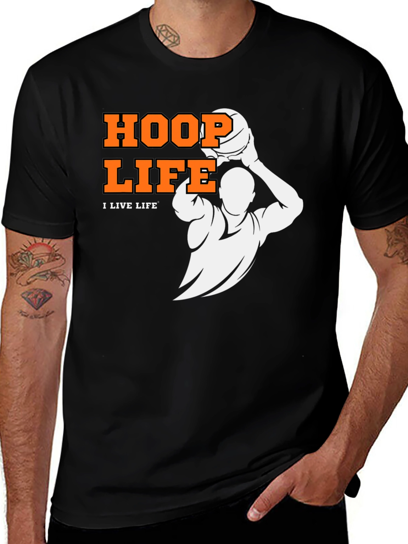 Variant 14 of Hoop Life Graphic T-Shirt