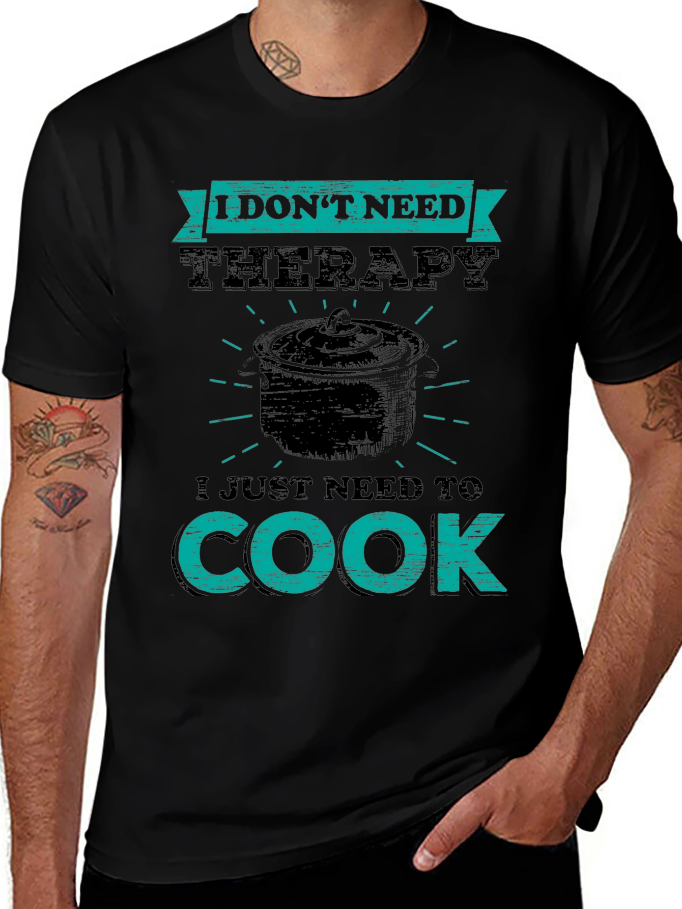 Variant 22 of Therapy? Just Cook Funny T-Shirt