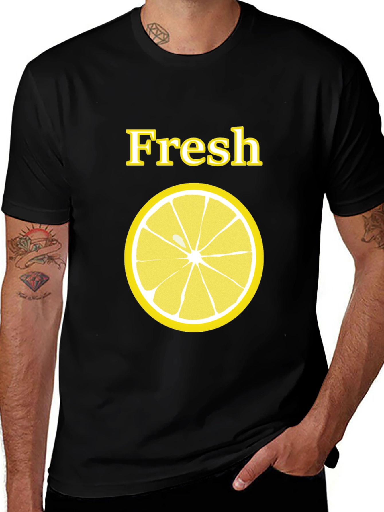 Variant 15 of Fresh Lemon Slice Graphic T-Shirt
