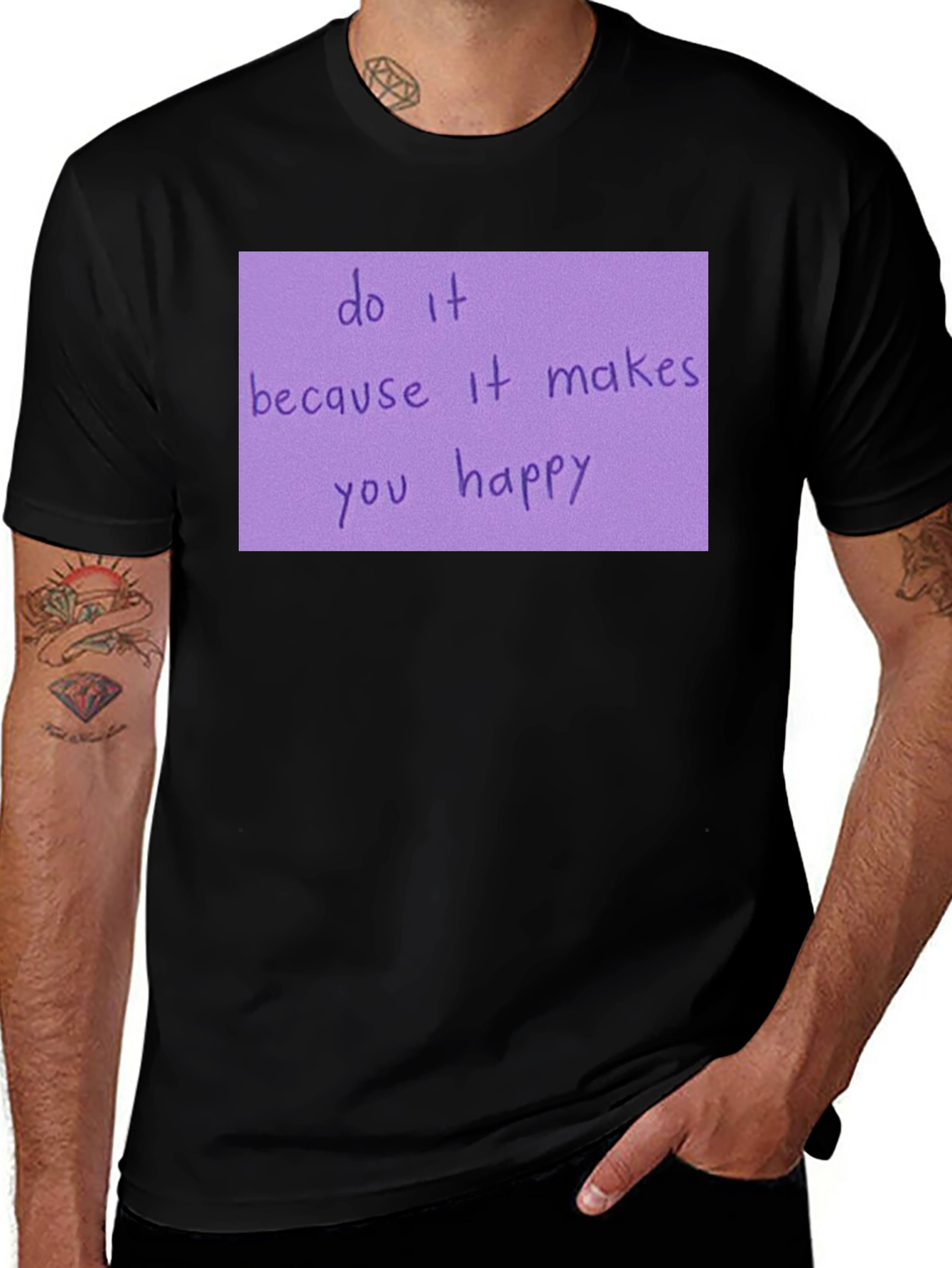 Variant 17 of Motivational Quote Black T-Shirt