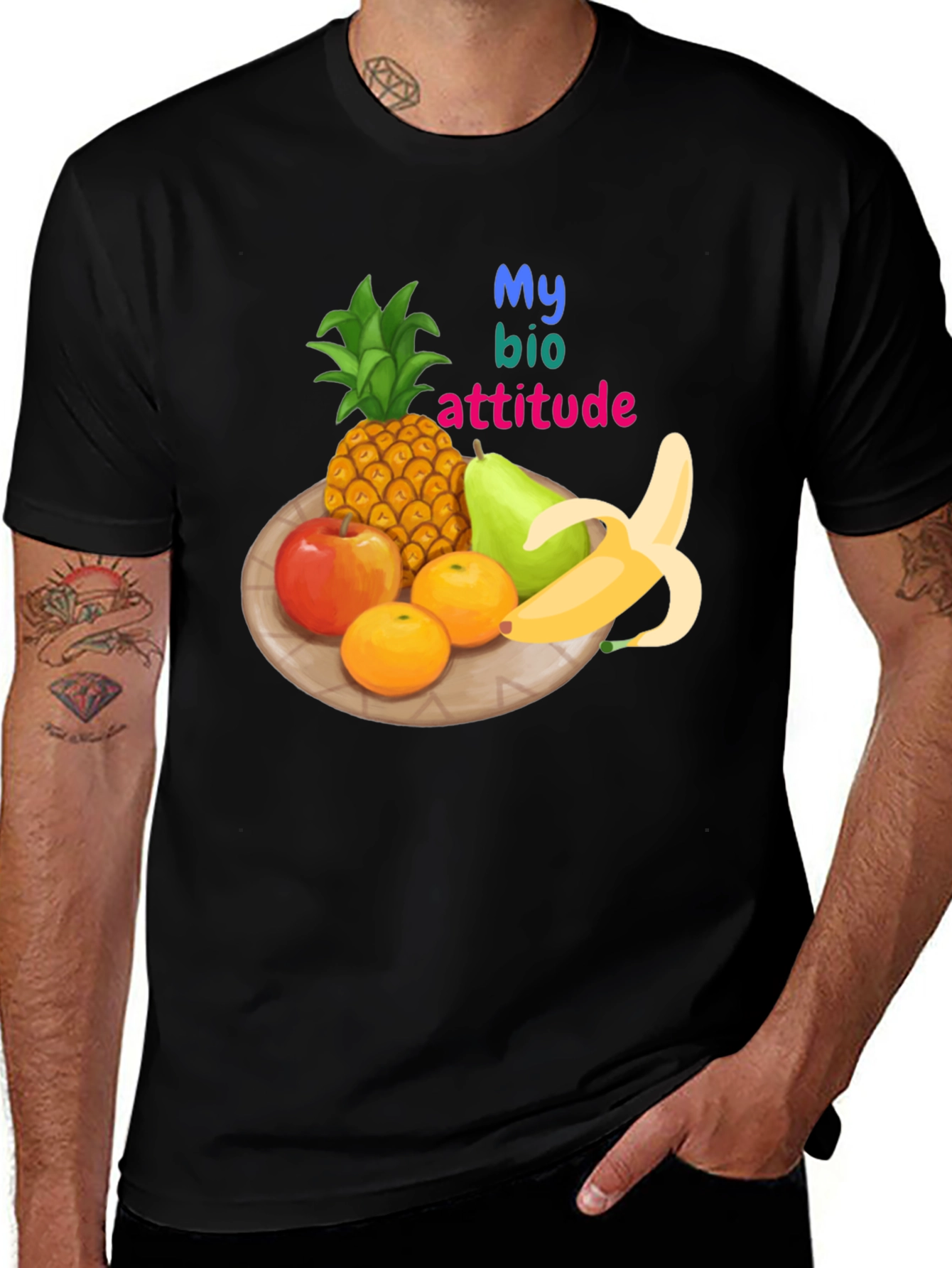 Variant 2 of Fruit Bio Attitude Graphic T-Shirt