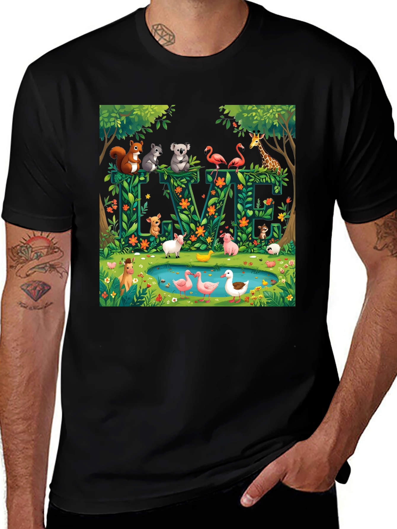 Variant 10 of Nature-Themed Graphic Tee