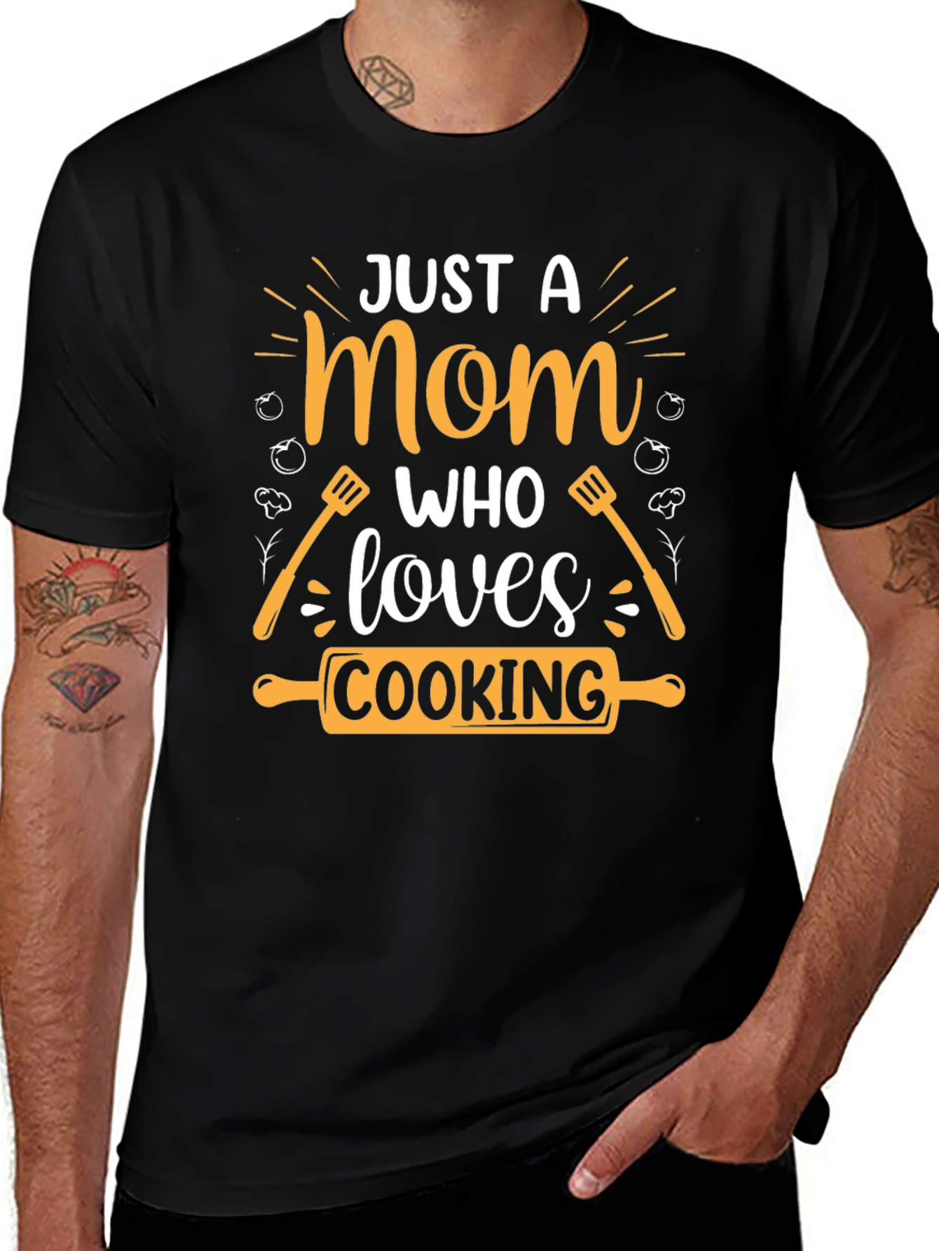 Variant 29 of Just a Mom Who Loves Cooking T-Shirt