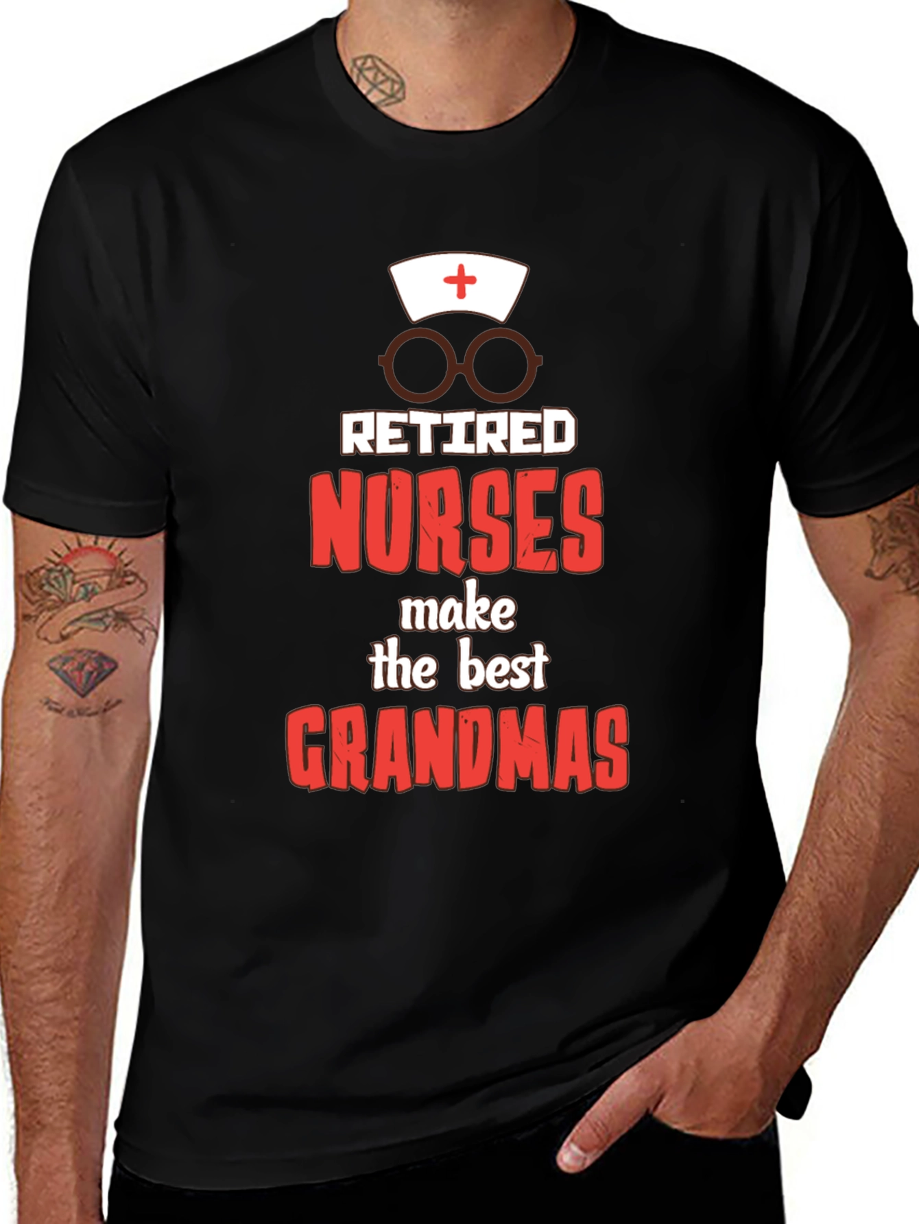 Variant 30 of Retired Nurse Grandmas Graphic Tee