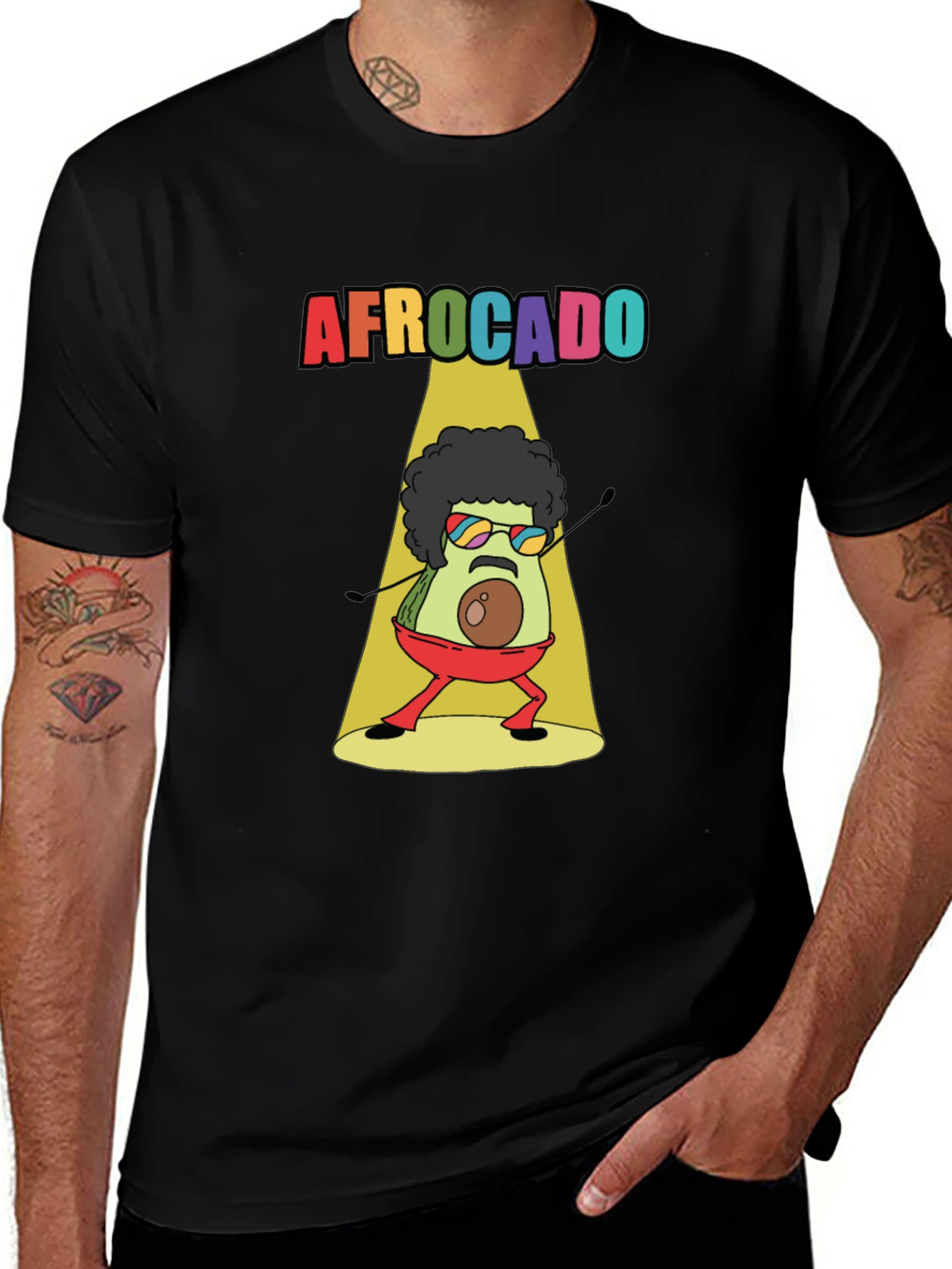 Variant 25 of Afrocado T-Shirt - Avocado with Afro