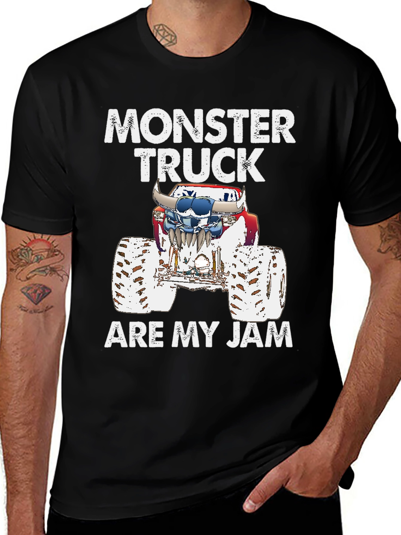 Variant 9 of Monster Truck Are My Jam Graphic Tee