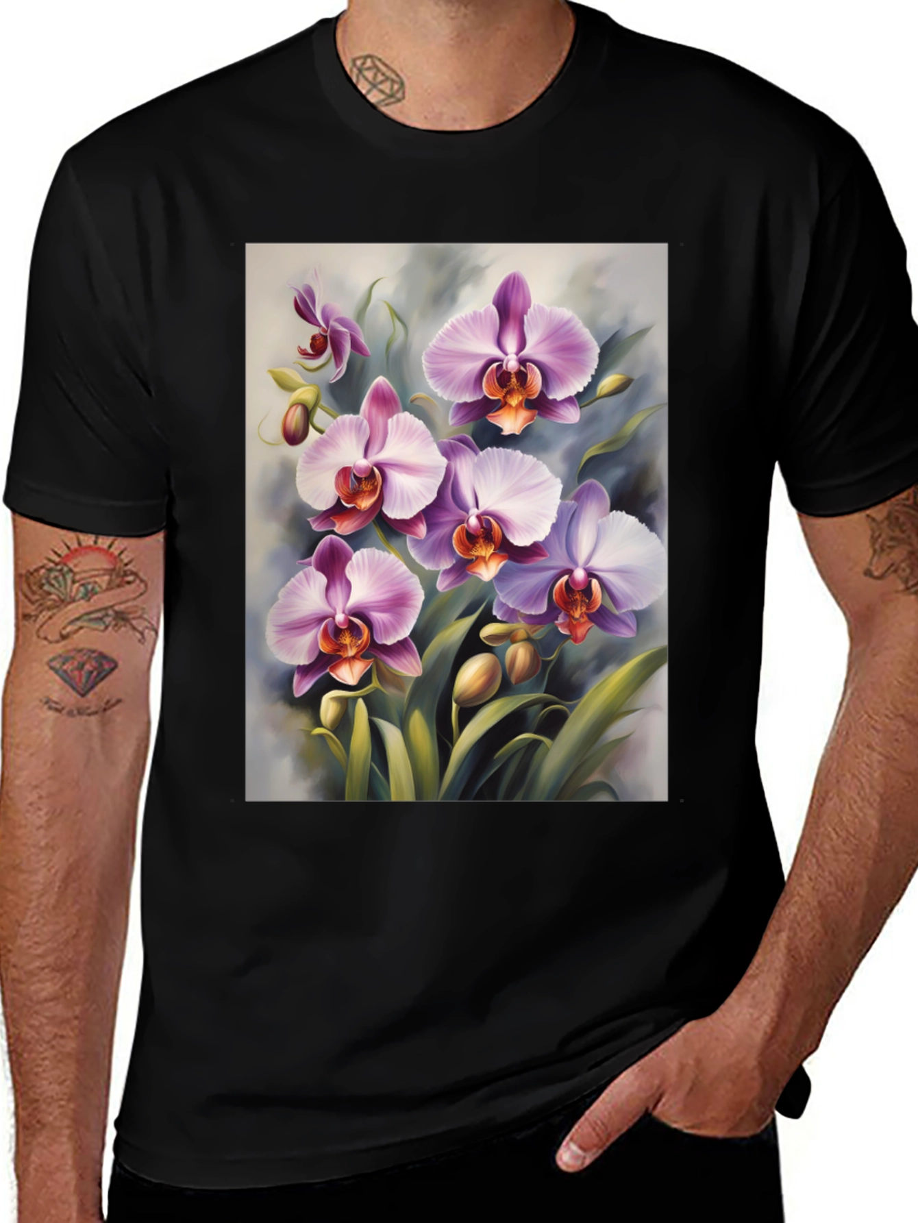 Variant 29 of Orchid Art Print T-Shirt