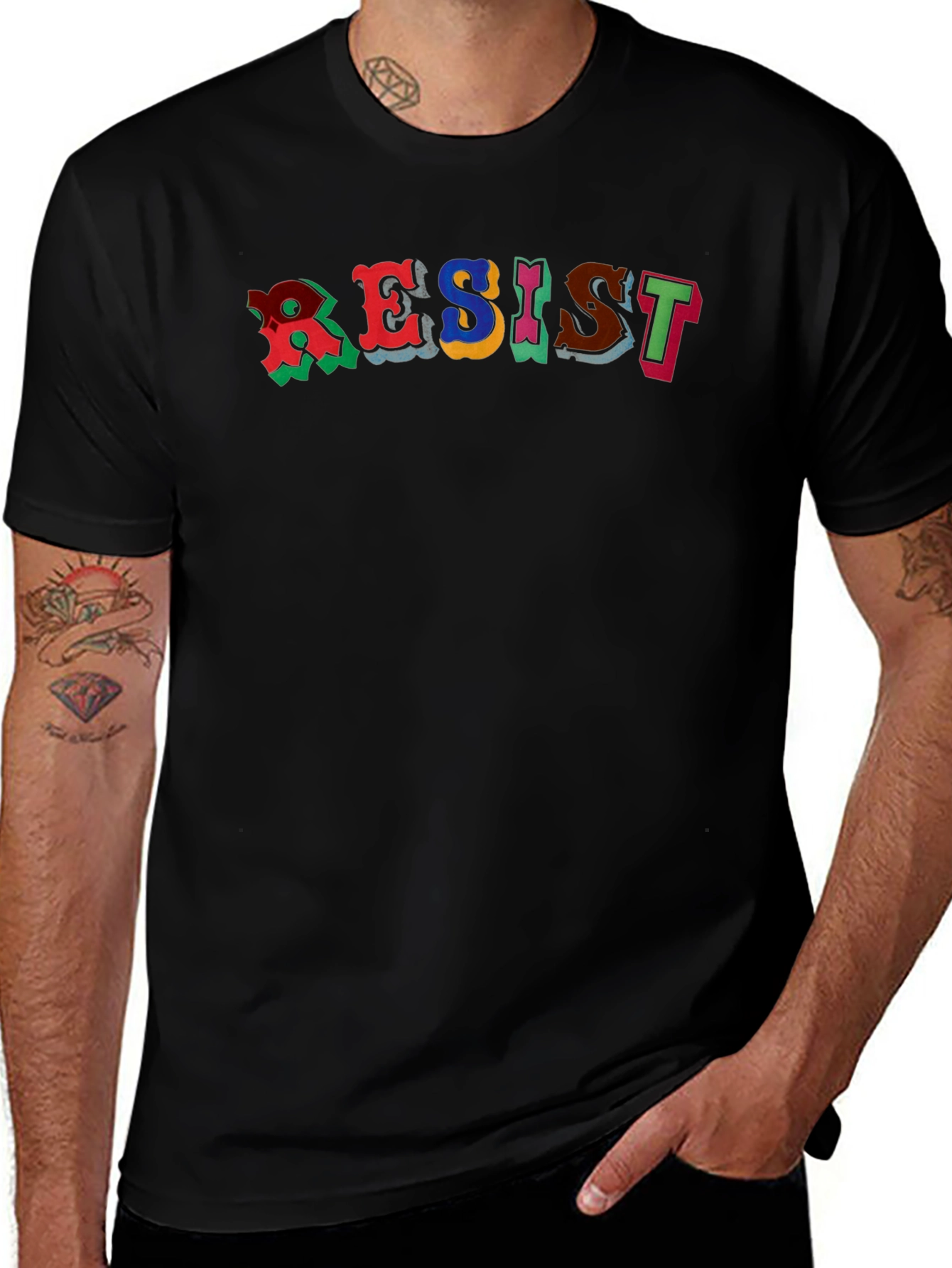 Variant 30 of Resist Graphic Tee - Bold Statement T-Shirt