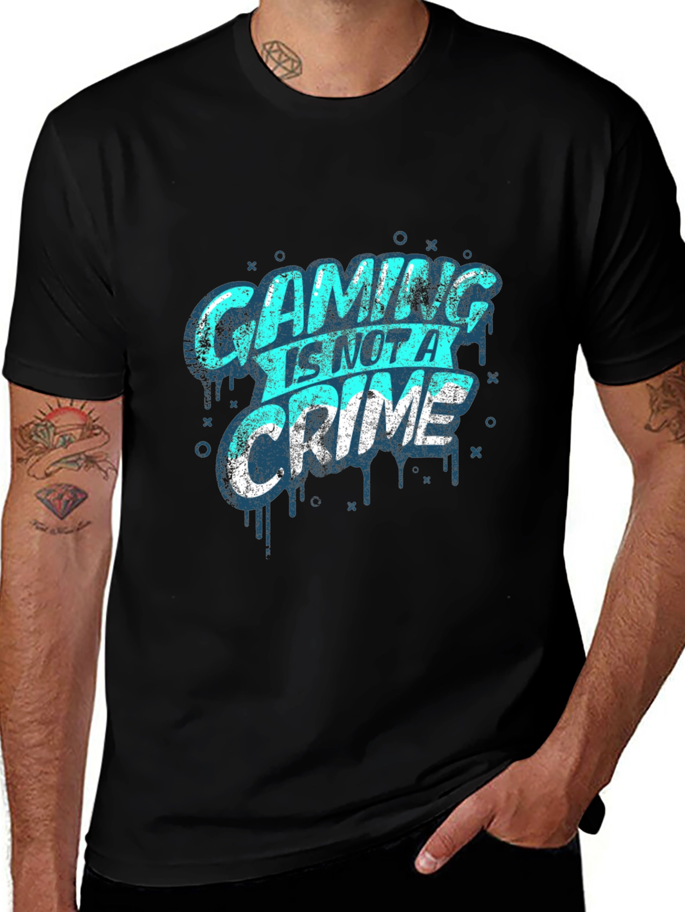 Variant 13 of Gaming Is Not A Crime Graphic T-Shirt
