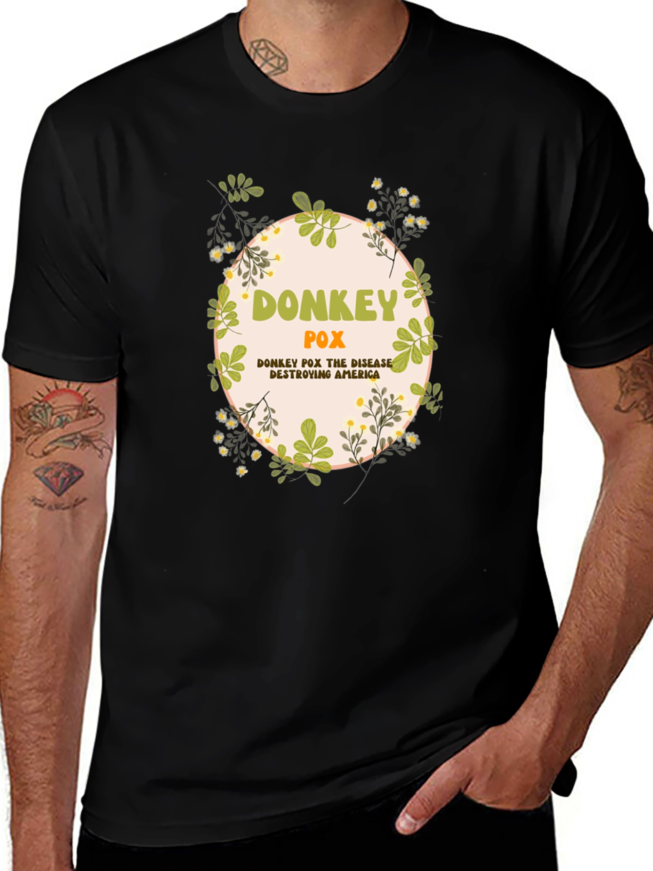 Variant 13 of Donkey Pox T-Shirt - Funny Political Humor Tee