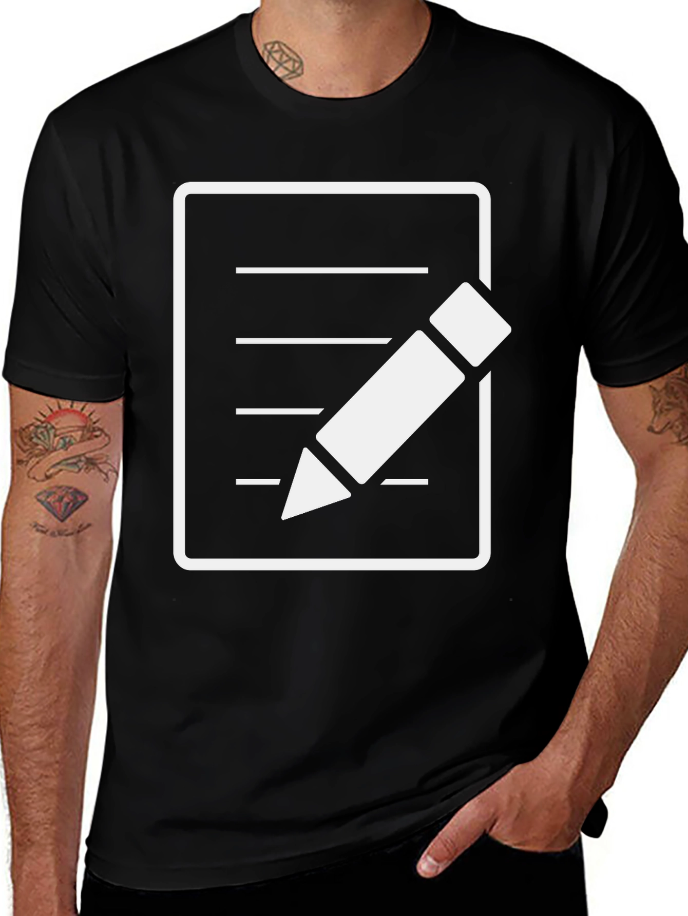 Variant 27 of Write On T-Shirt - Cool Graphic Tee