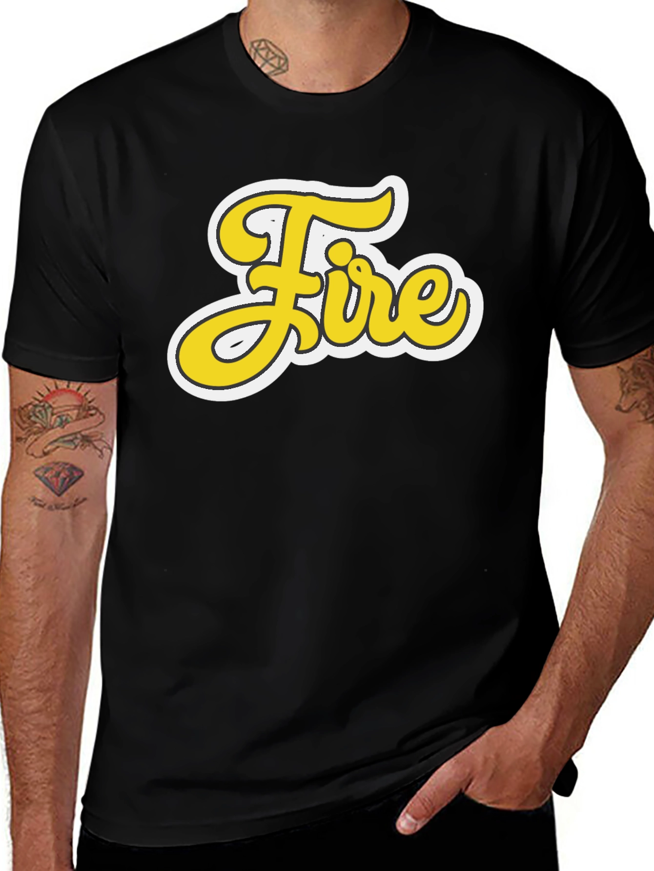 Variant 8 of Fire Graphic T-Shirt - Trendy and Unique