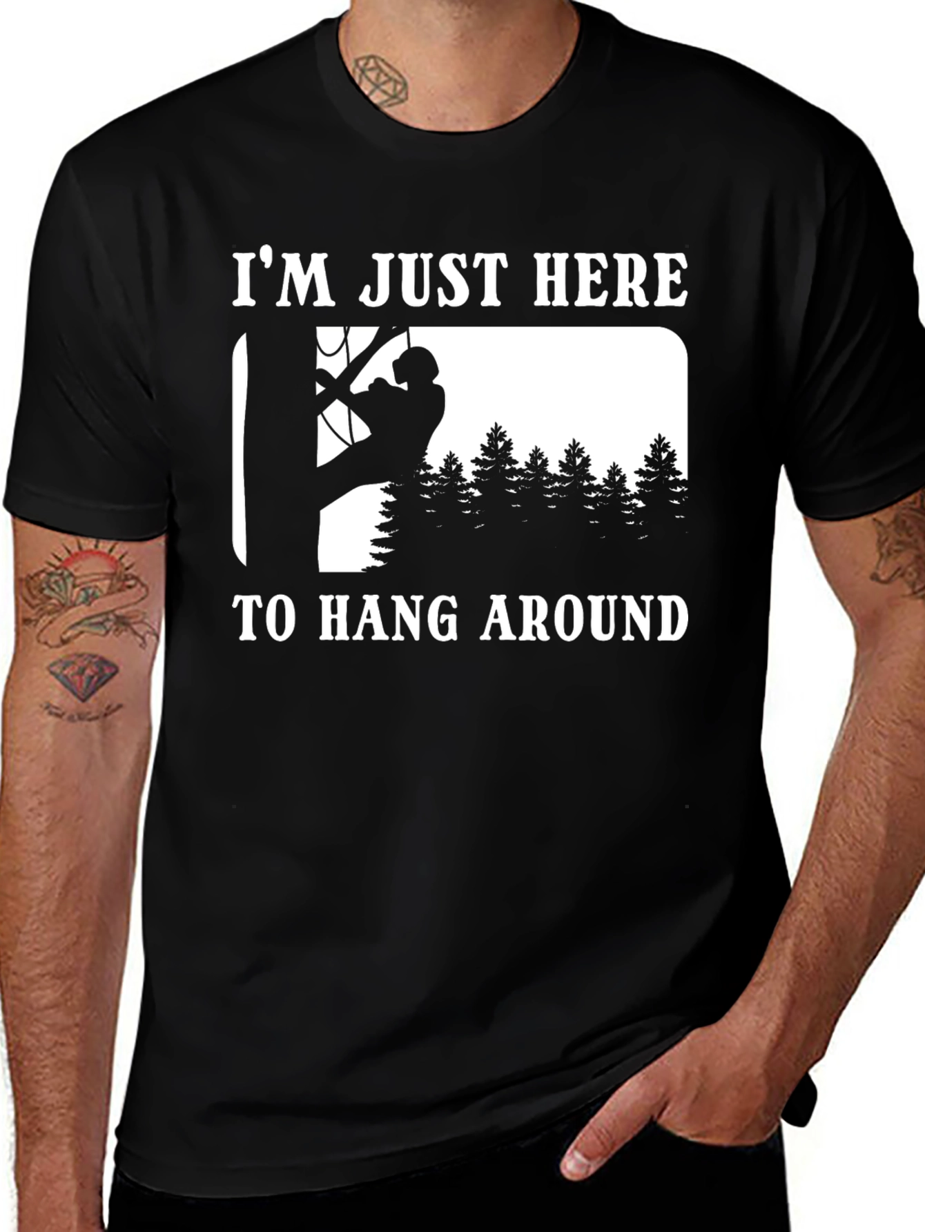 Variant 22 of I'm Just Here to Hang Around T-Shirt