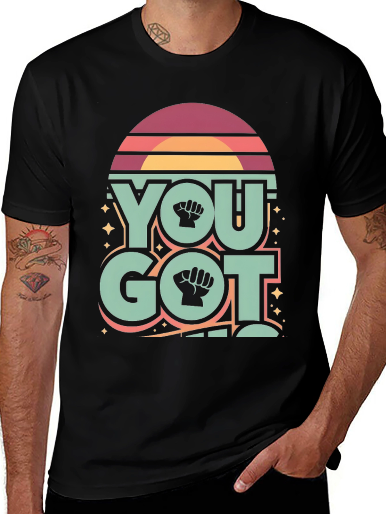 Variant 17 of You Got This Graphic Tee - Fist Symbol Design