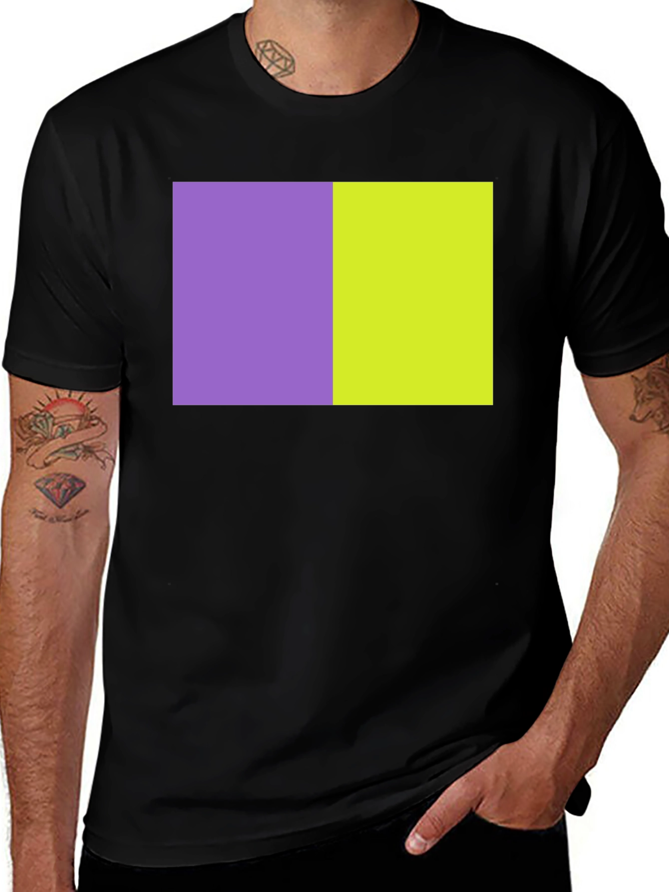 Variant 15 of Colorful Block Tee - Modern Graphic T-Shirt