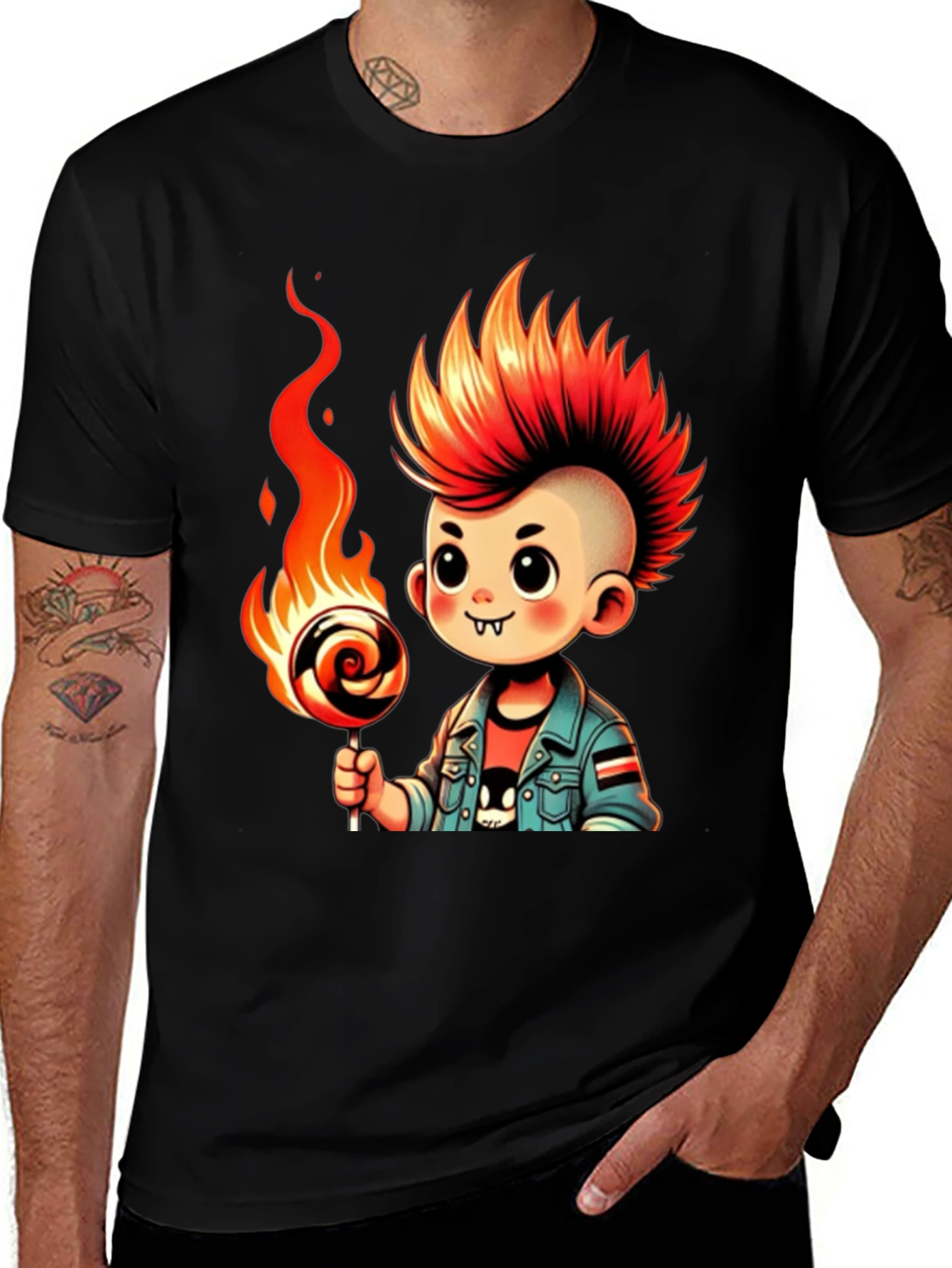 Variant 30 of Fiery Lollipop Kid T-Shirt