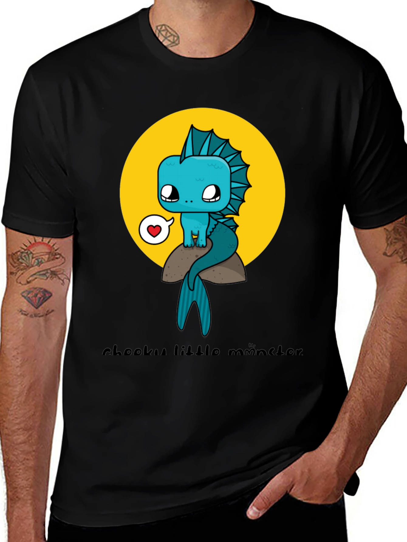 Variant 9 of Cute Cartoon Monster Graphic Tee