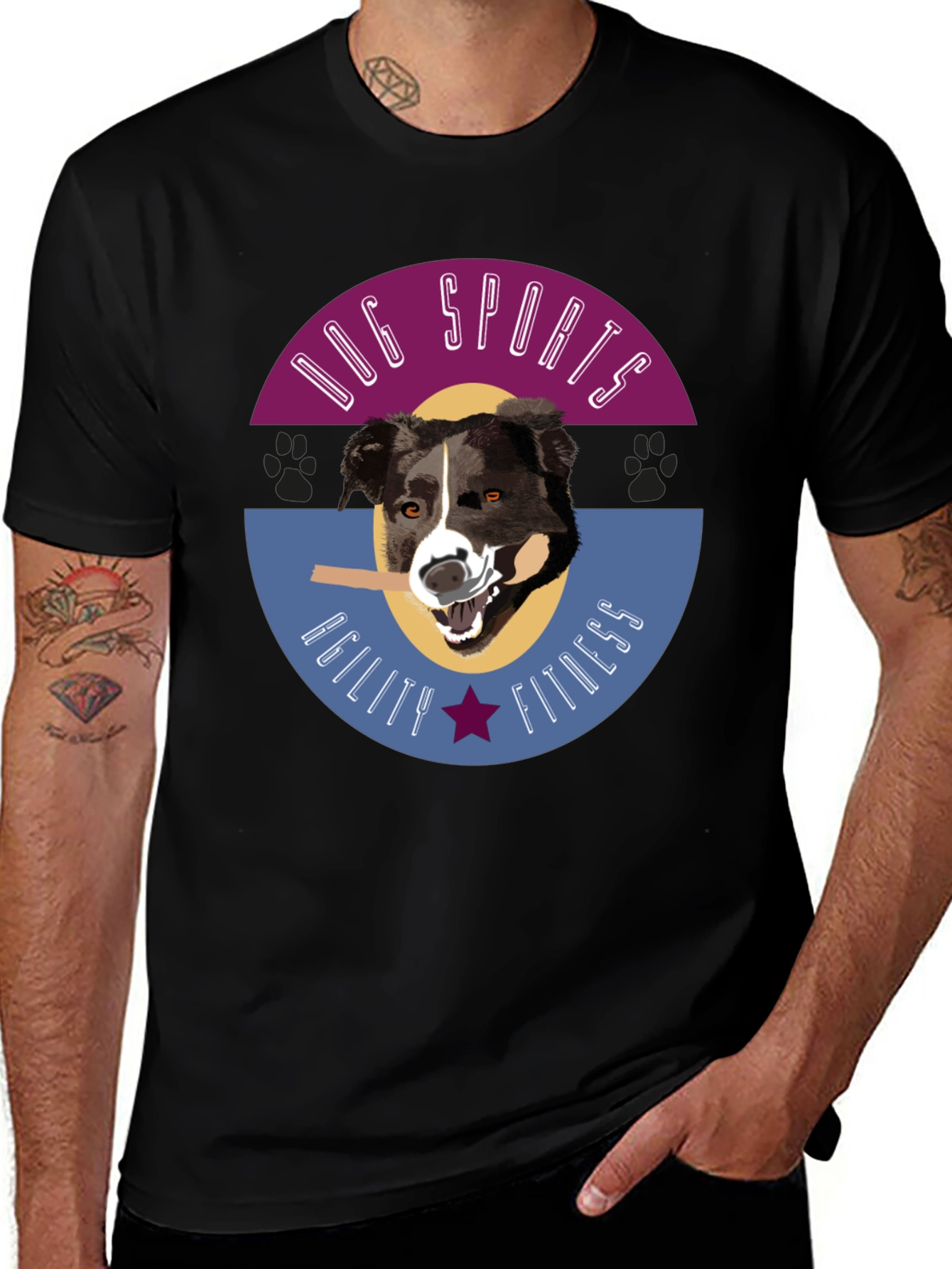 Variant 22 of Dog Sports Tee: Agility Fitness
