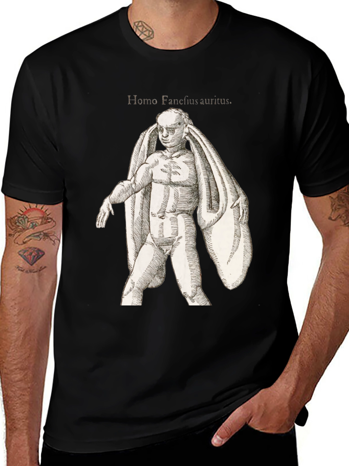 Variant 5 of Homo Fancifulsaurus Graphic Tee - Unique Design