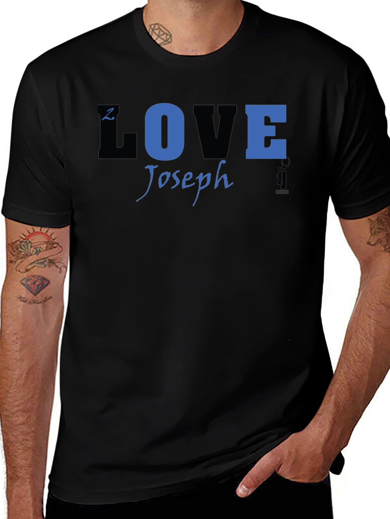 Joseph LOVE T-Shirt - Black, Blue