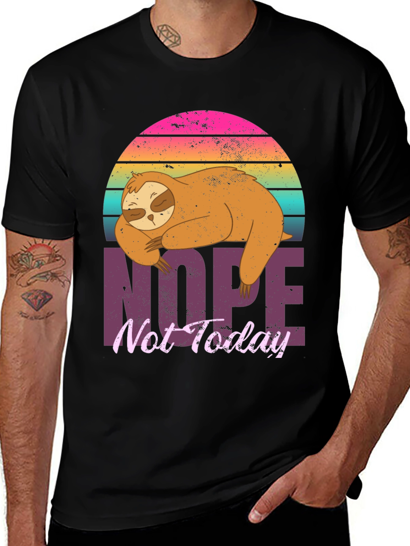 Variant 17 of Nope Not Today Sloth Graphic Tee