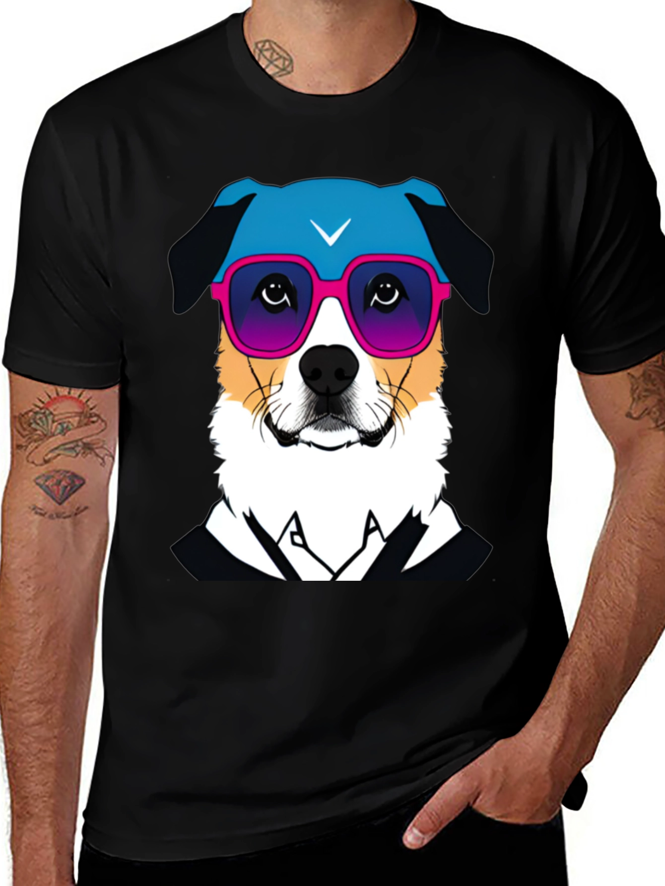 Variant 24 of Dog with Sunglasses Graphic T-Shirt