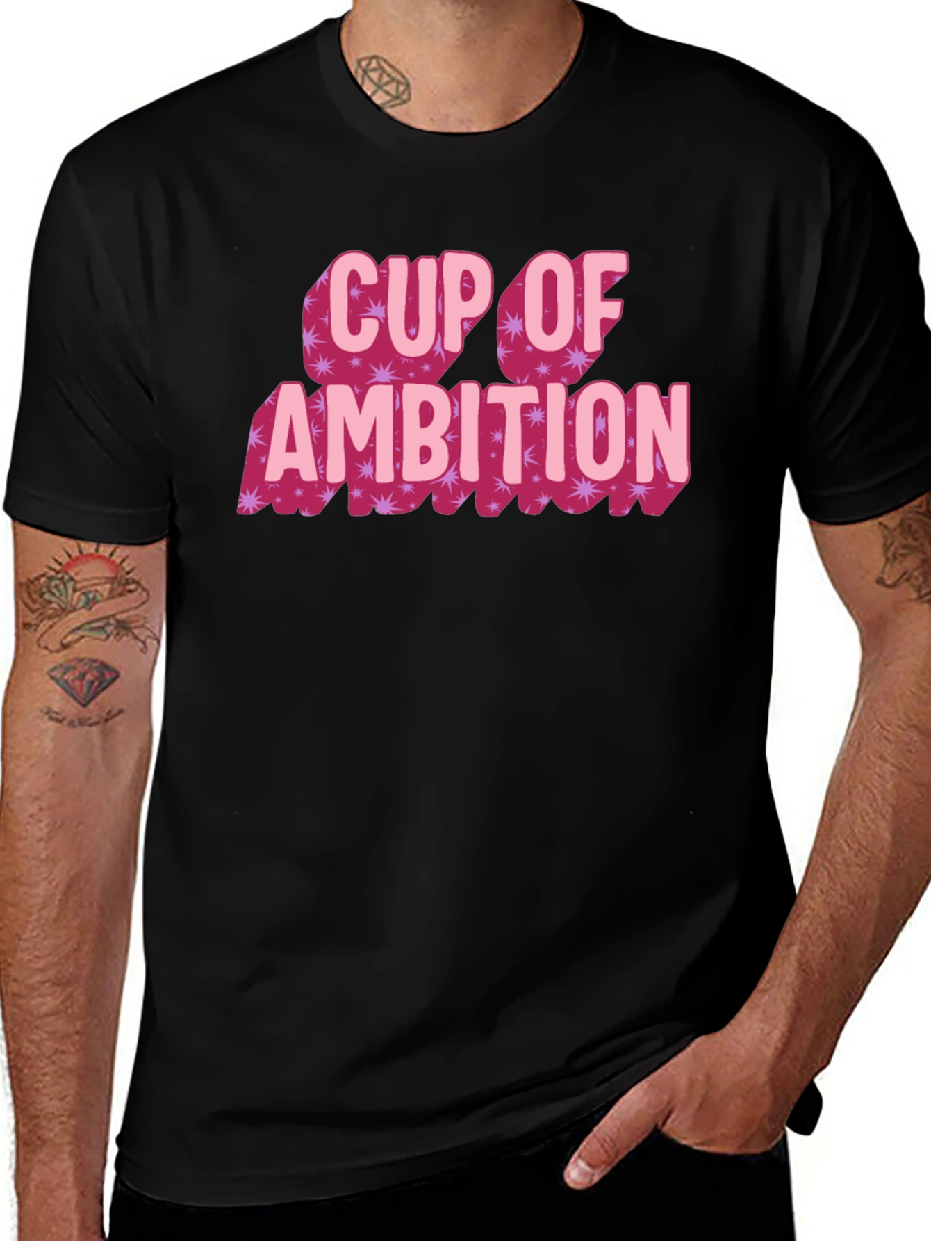 Variant 22 of Cup of Ambition Graphic Tee - Black